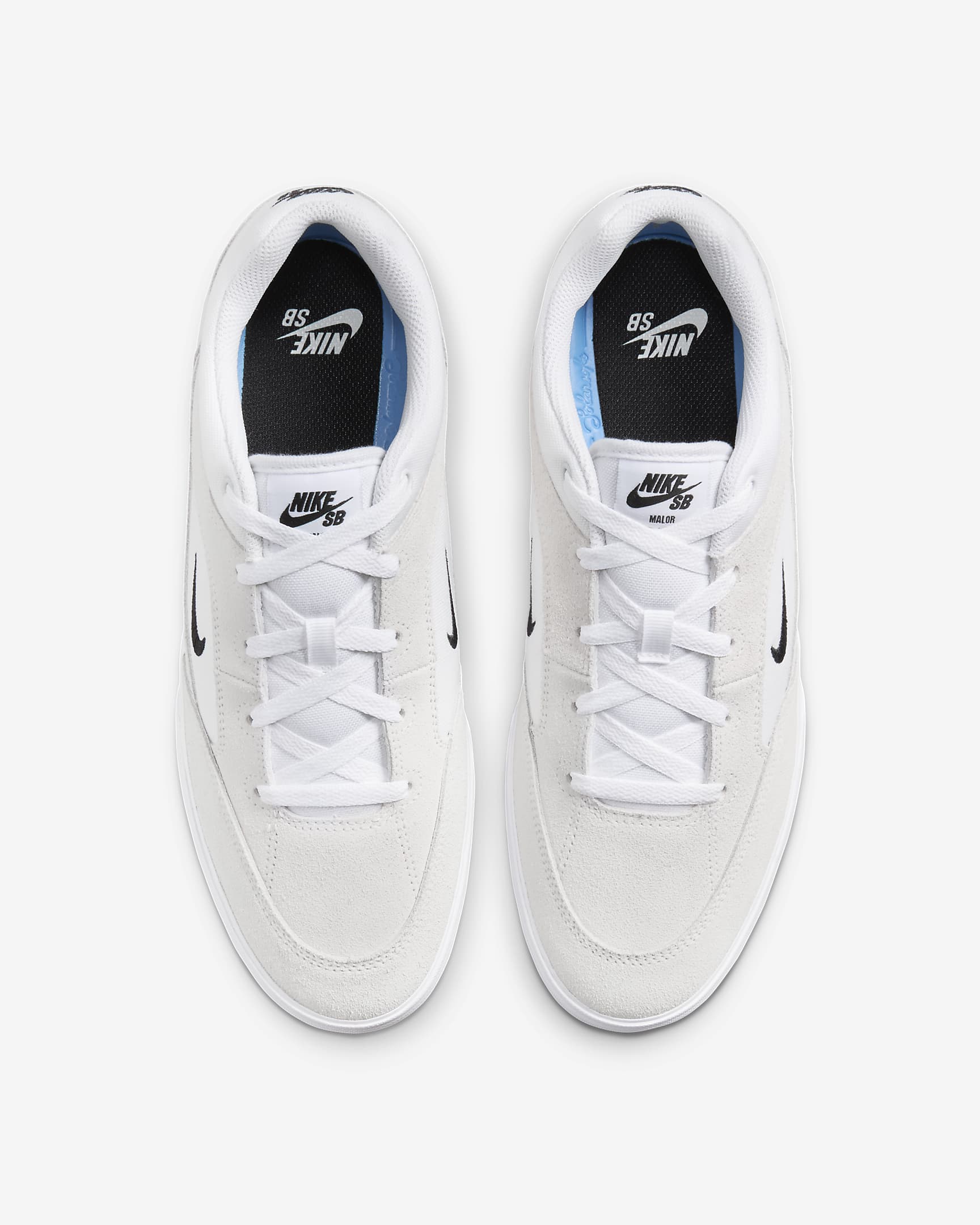 Tenis para hombre Nike SB Malor - Blanco/Blanco cumbre/Marrón claro goma/Negro