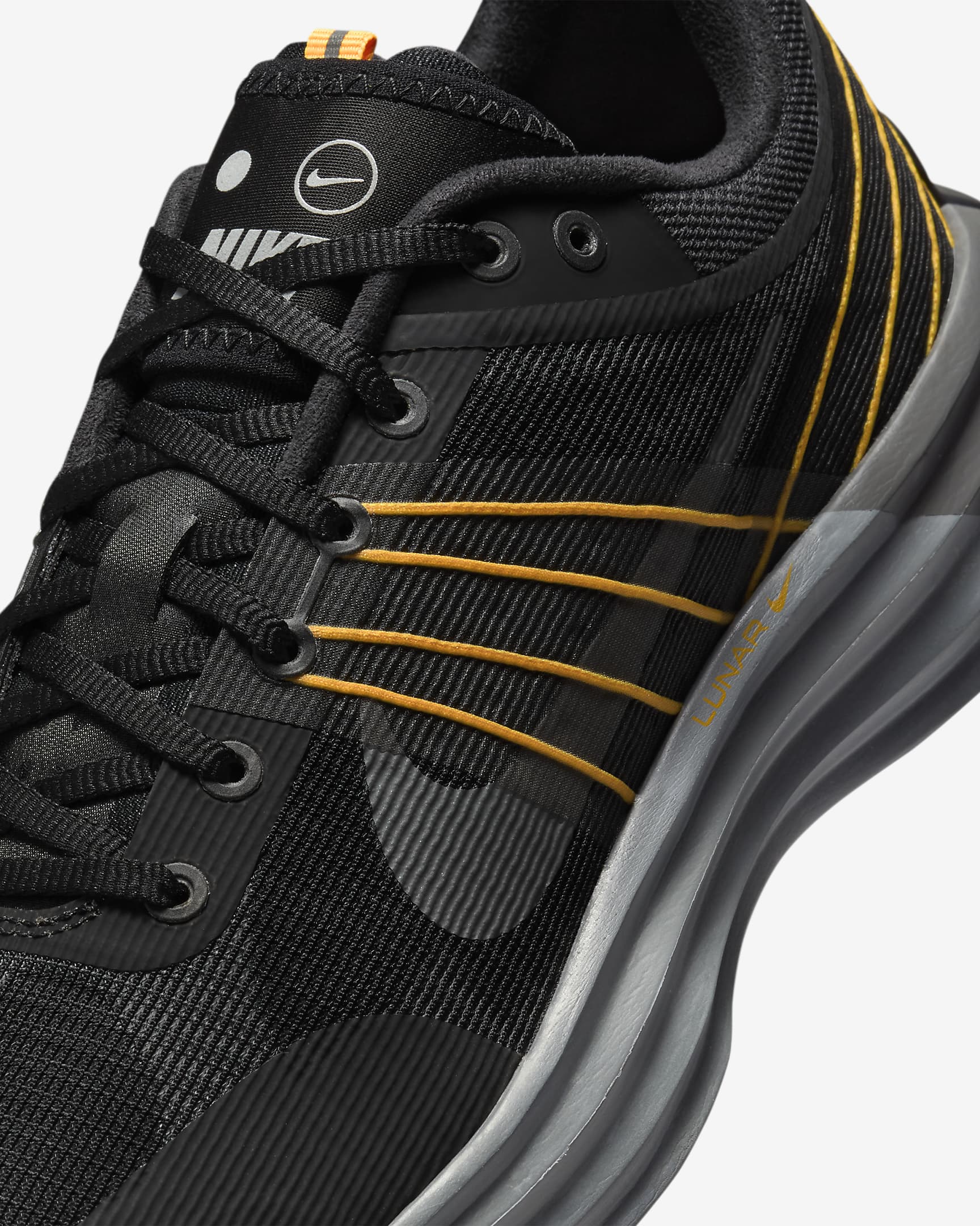 Sapatilhas Nike Lunar Roam para homem - Preto/Cinzento Smoke/Laranja Laser/Cinzento Iron