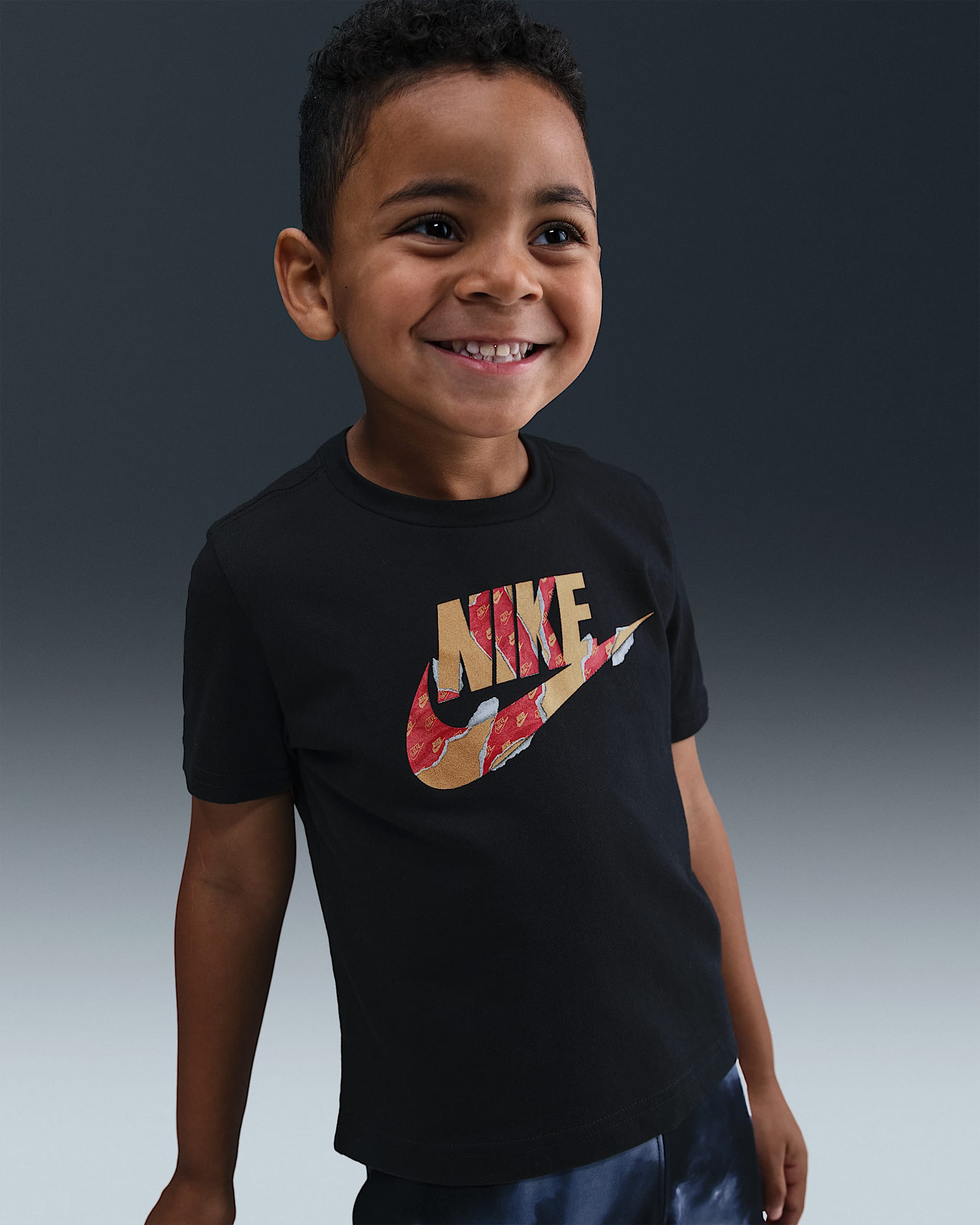 Nike Toddler Unwrapped Futura T-Shirt - Black