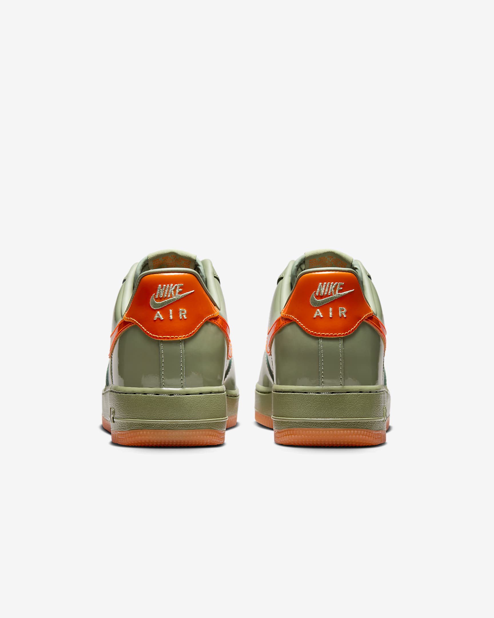 Nike Air Force 1 '07 Premium Men's Shoes - Oil Green/Platinum Tint/Safety Orange