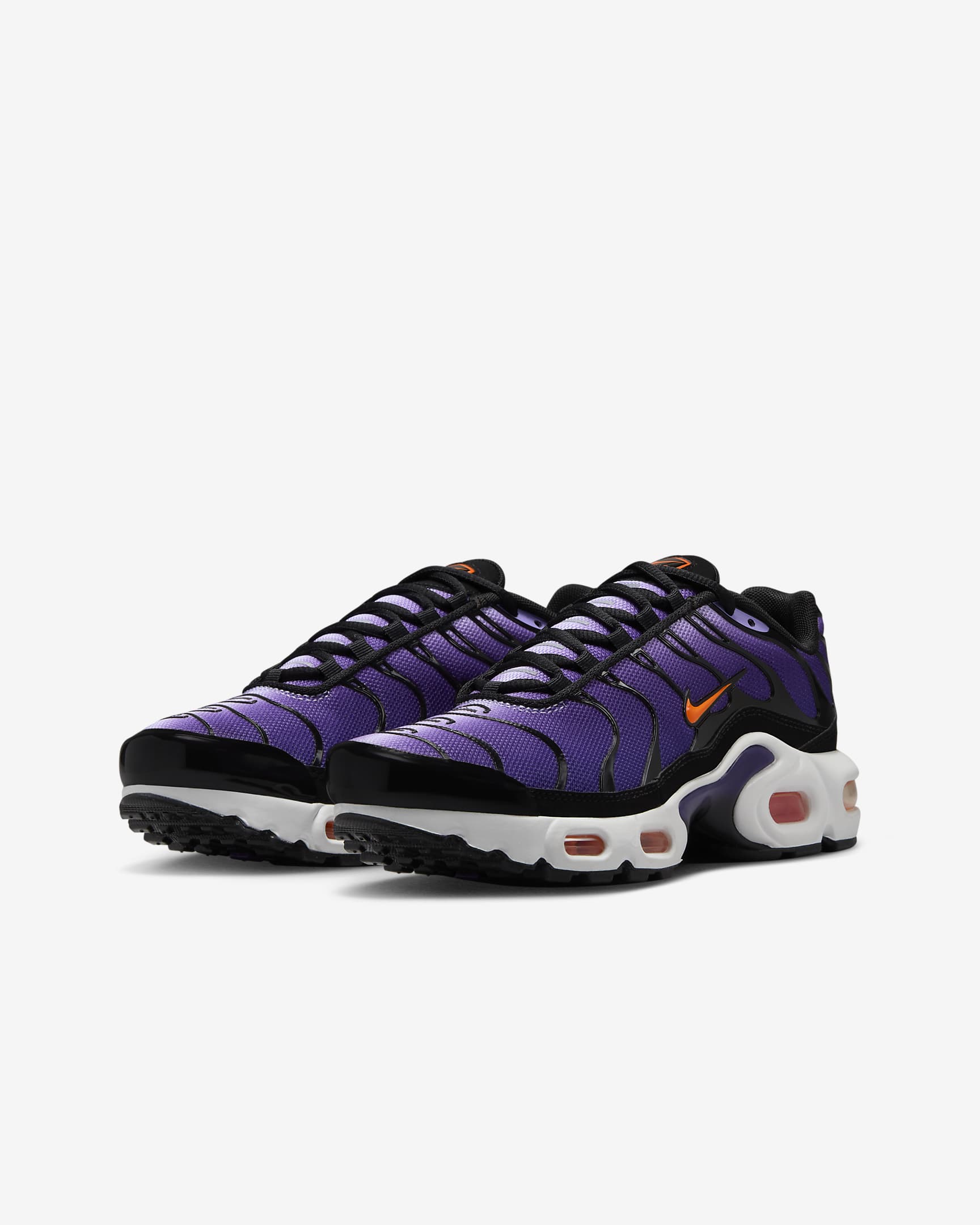 Nike Air Max Plus Older Kids' Shoes - Black/Voltage Purple/Purple Agate/Total Orange