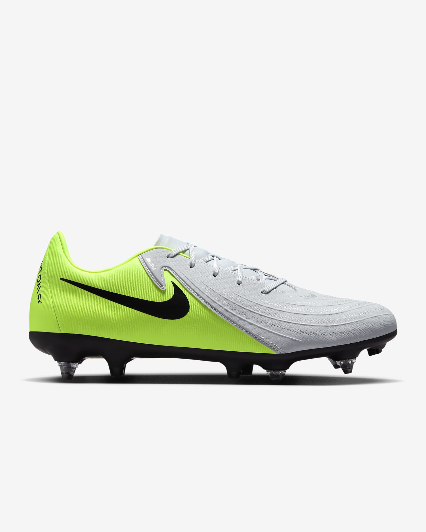 Nike Phantom GX 2 Academy SG Low-Top Football Boot - Metallic Silver/Volt/Black