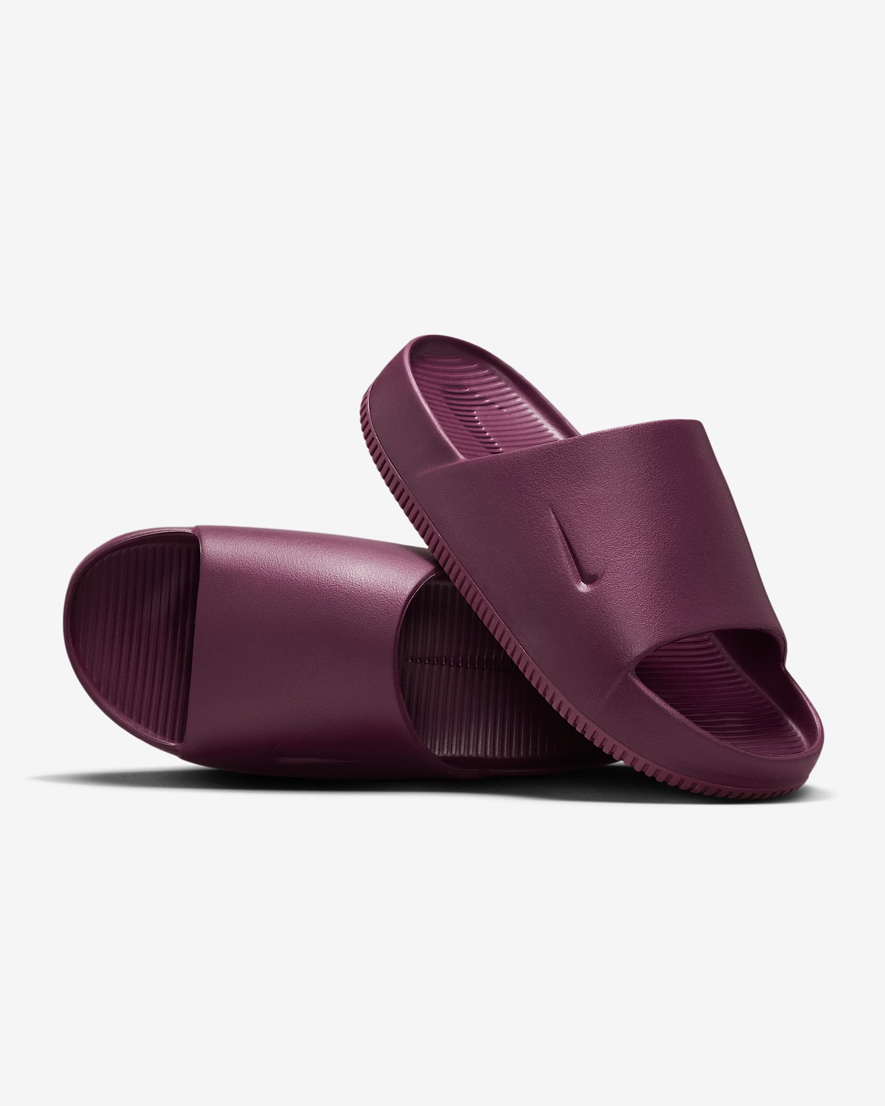 Nike Calm Women's Slides - Bordeaux/Bordeaux/Bordeaux