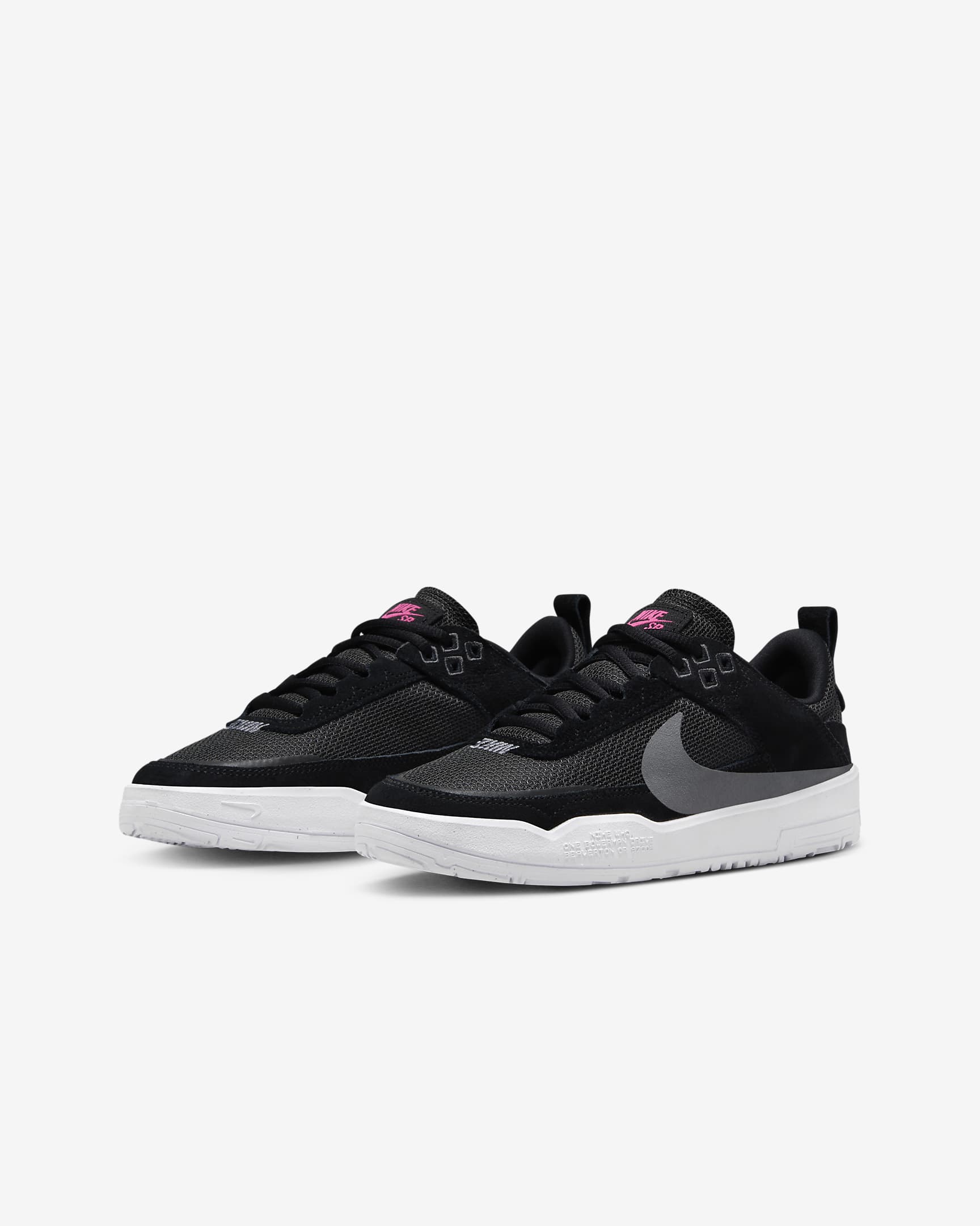 Tenis de skateboarding para niños talla grande Nike SB Day One - Negro/Antracita/Rosa alquimia/Gris azulado