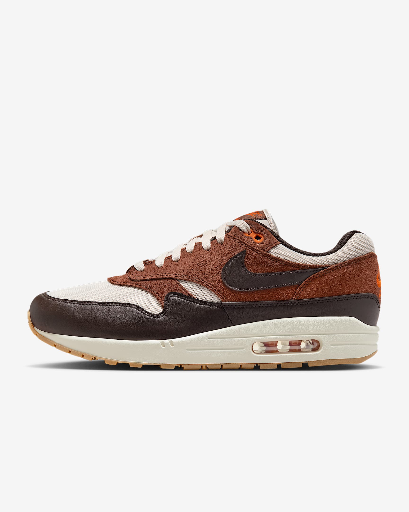 Sapatilhas Nike Air Max 1 Essential para homem - Castanho Orewood claro/Laranja Campfire/Castanho Fauna/Castanho Velvet