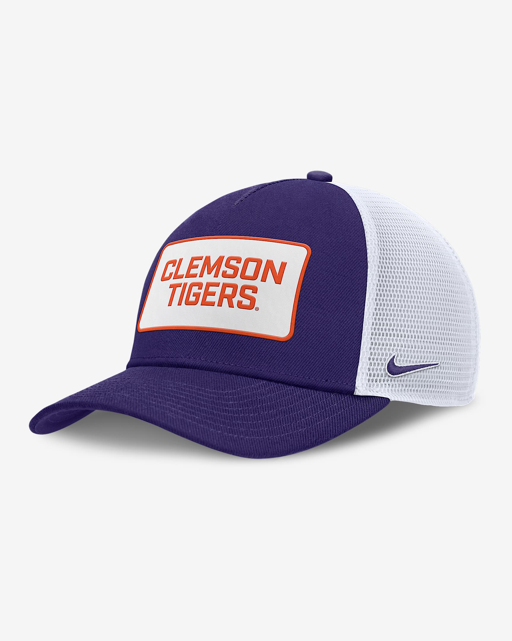 Gorra de rejilla universitaria Nike ajustable para hombre Clemson On-Field Rise - Morado
