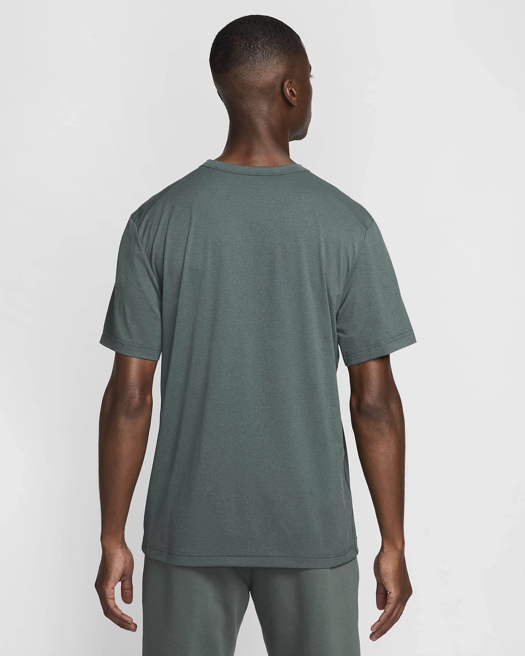 Kortærmet Nike Hyverse Dri-FIT UV-overdel til mænd - Vintage Green/sort