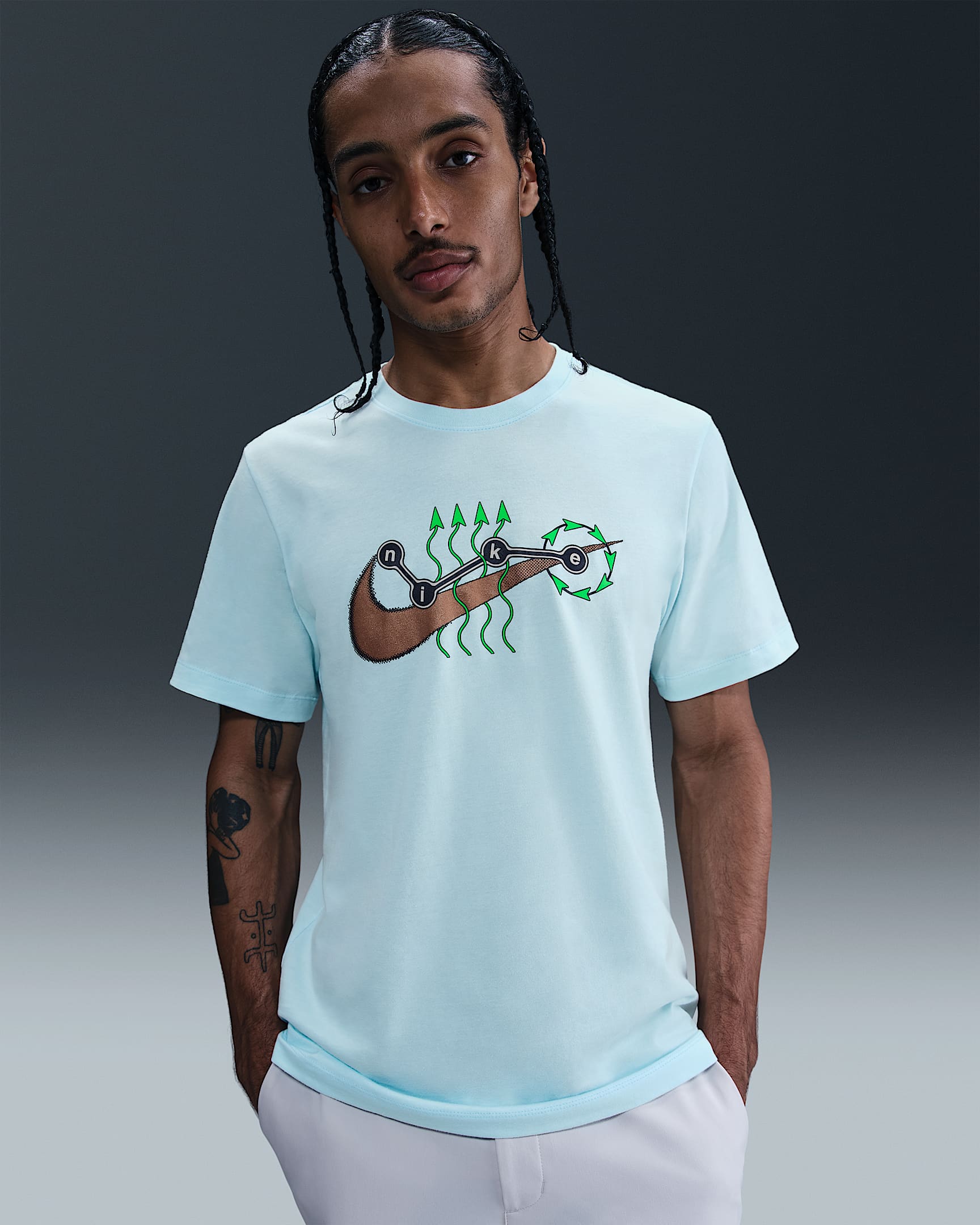 Playera para hombre Nike Sportswear - Azul glacial