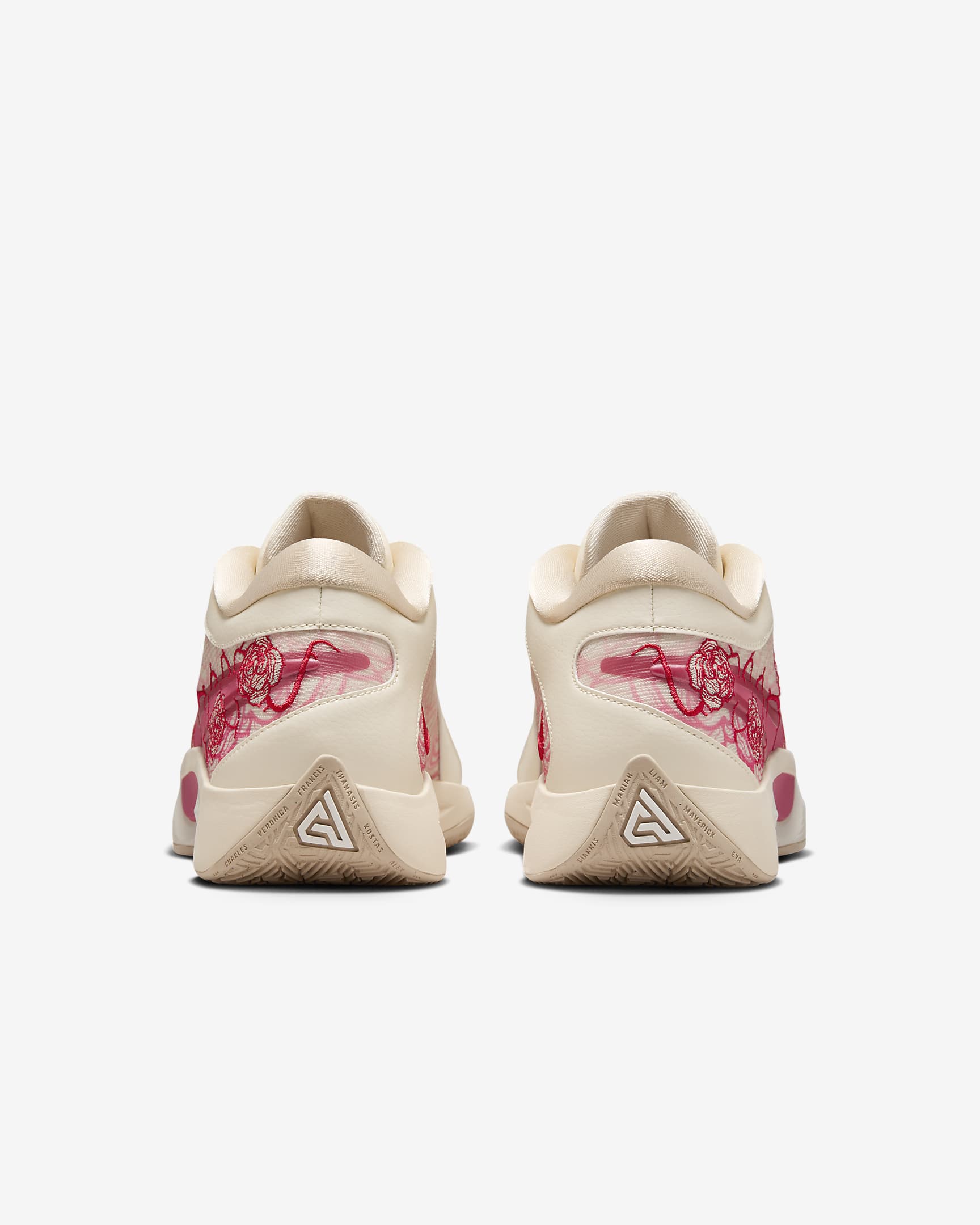 Giannis Freak 6 Basketballschuh - Coconut Milk/Sail/University Red/Aster Pink