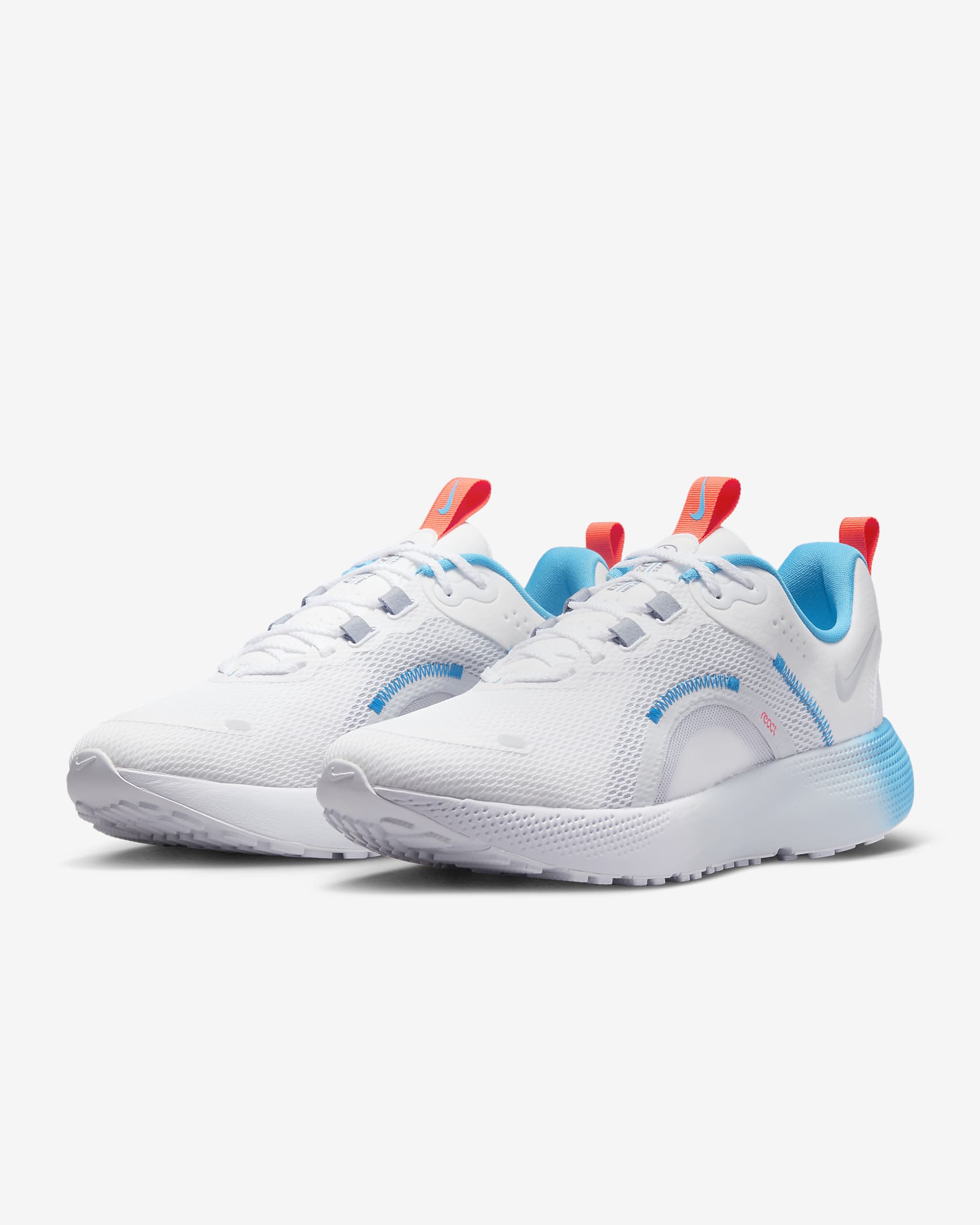 Nike React Escape Run 2 Women's Road Running Shoes - White/Blue Lightning/Ashen Slate/Metallic Platinum