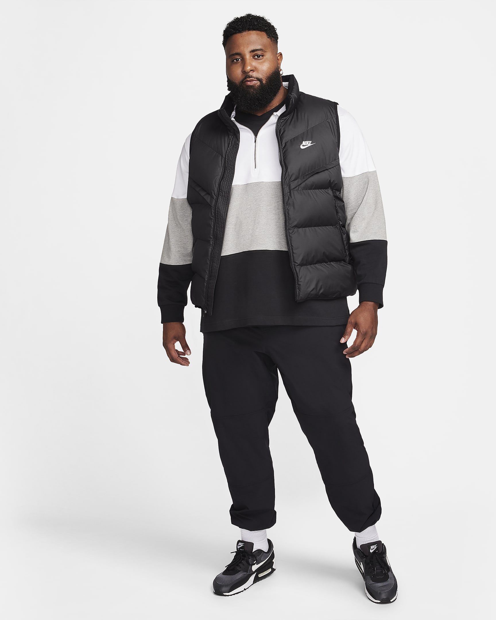 Nike Storm-FIT Windrunner Men's Insulated Gilet - Black/Black/Sail