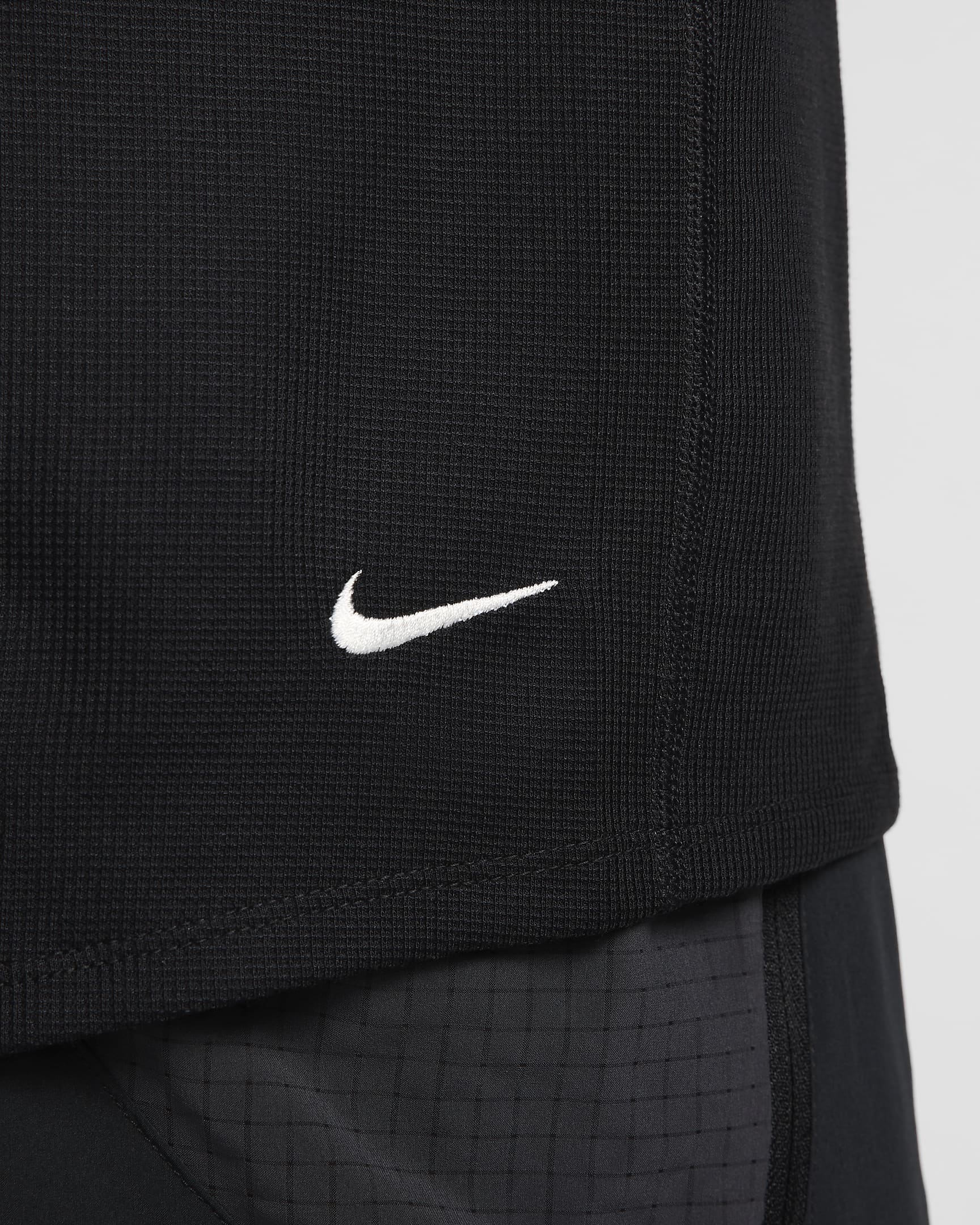 Nike Trail Capa intermedia con media cremallera Dri-FIT - Hombre - Negro/Summit White