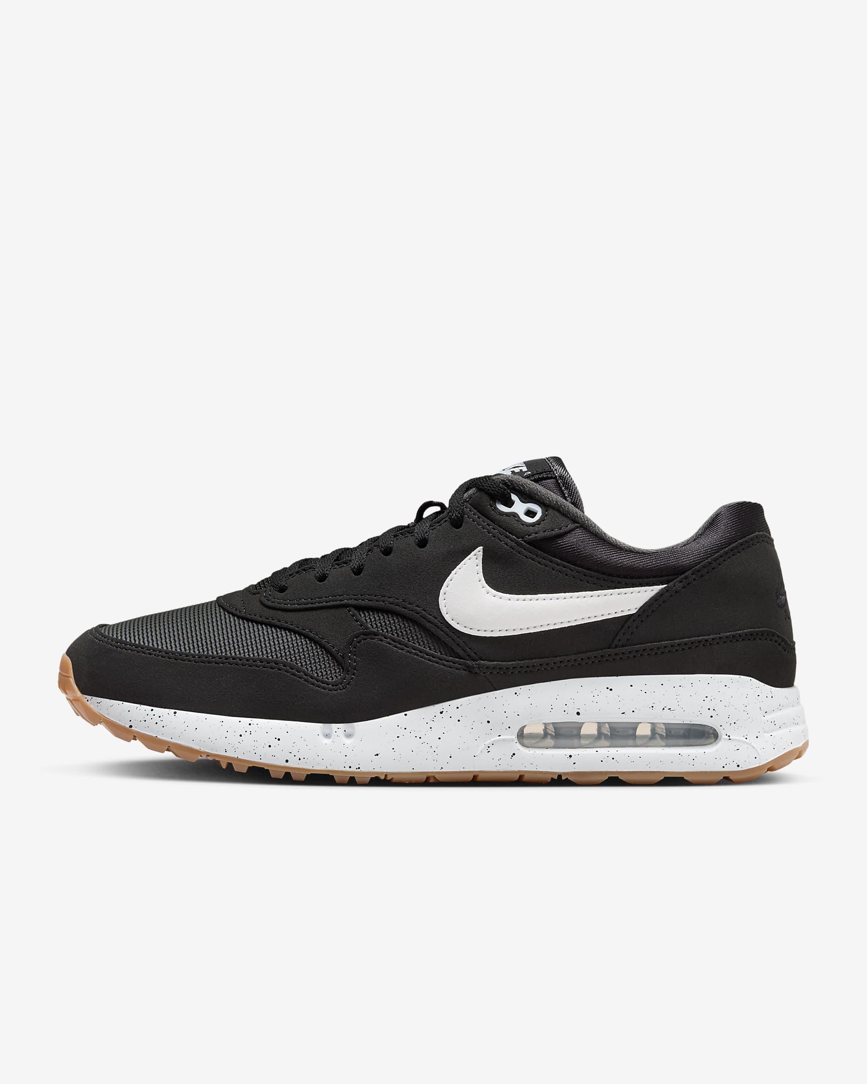 Chaussure de golf Nike Air Max 1 '86 OG G pour homme - Noir/Anthracite/Gum Medium Brown/Blanc