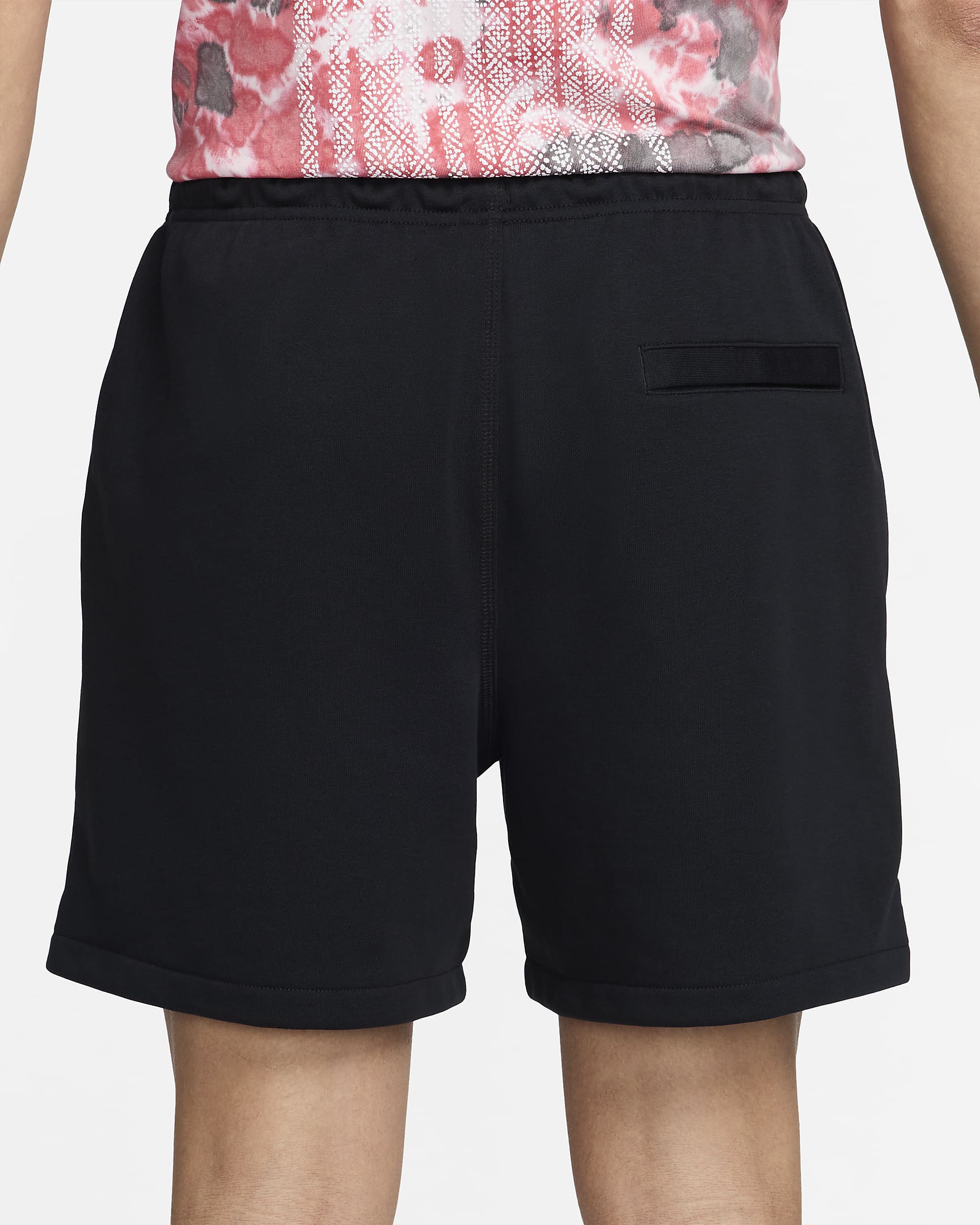 Nike Club flowshorts van sweatstof voor heren - Zwart/Zwart/Wit