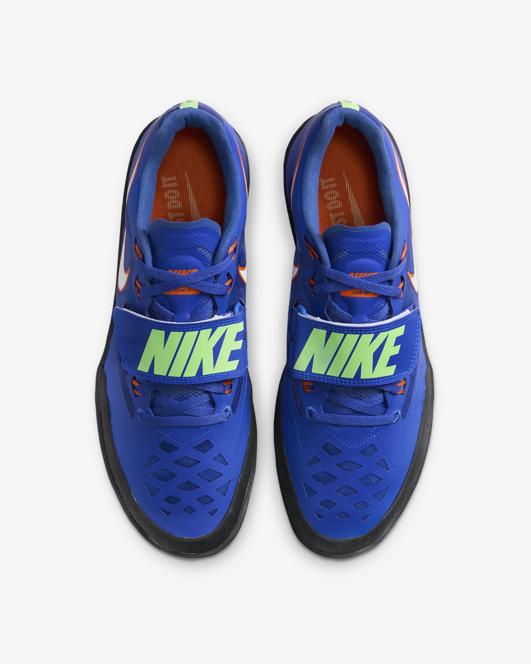 Nike Zoom SD 4 Athletics Throwing Shoes - Racer Blue/Lime Blast/Safety Orange/White