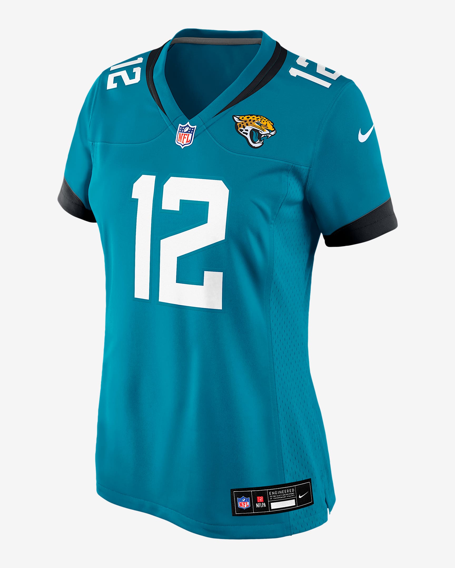 Travis Hunter Jacksonville Jaguars 2025 NFL Draft First Round Pick Women’s Nike NFL Game Jersey - Teal