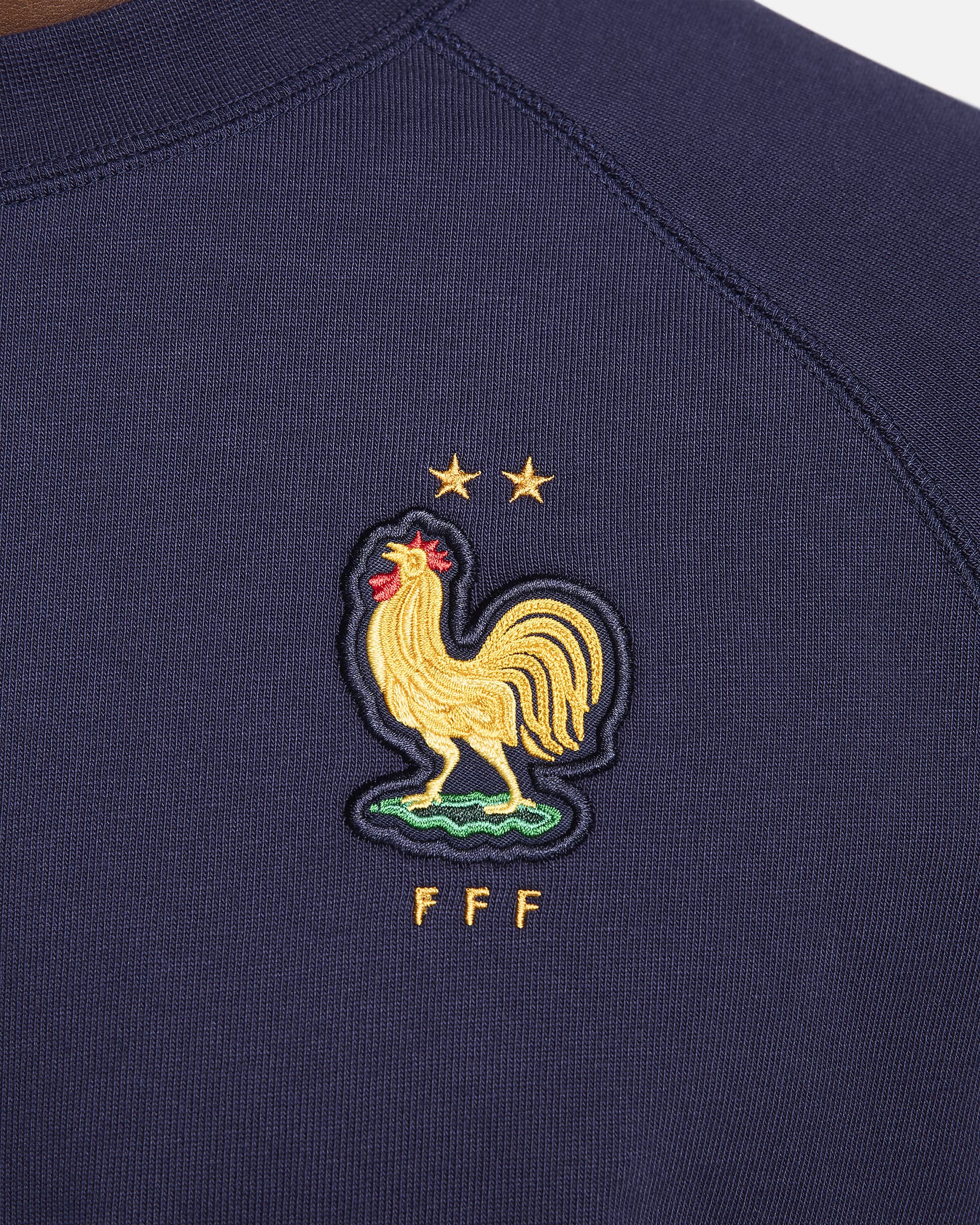 FFF Travel Nike Football Short-Sleeve Top - Blackened Blue/Club Gold