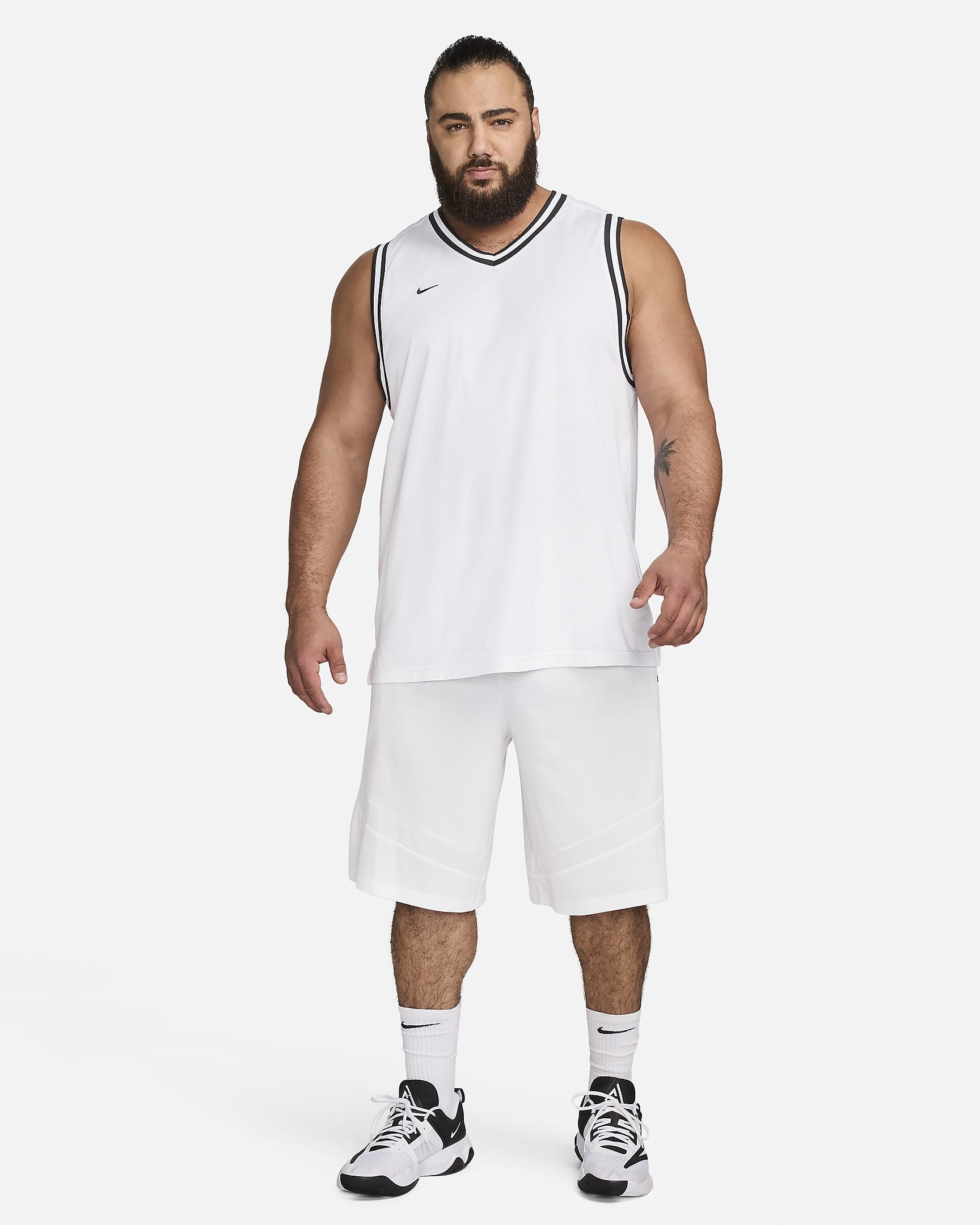 Maglia da basket Dri-FIT Nike DNA – Uomo - Bianco/Nero