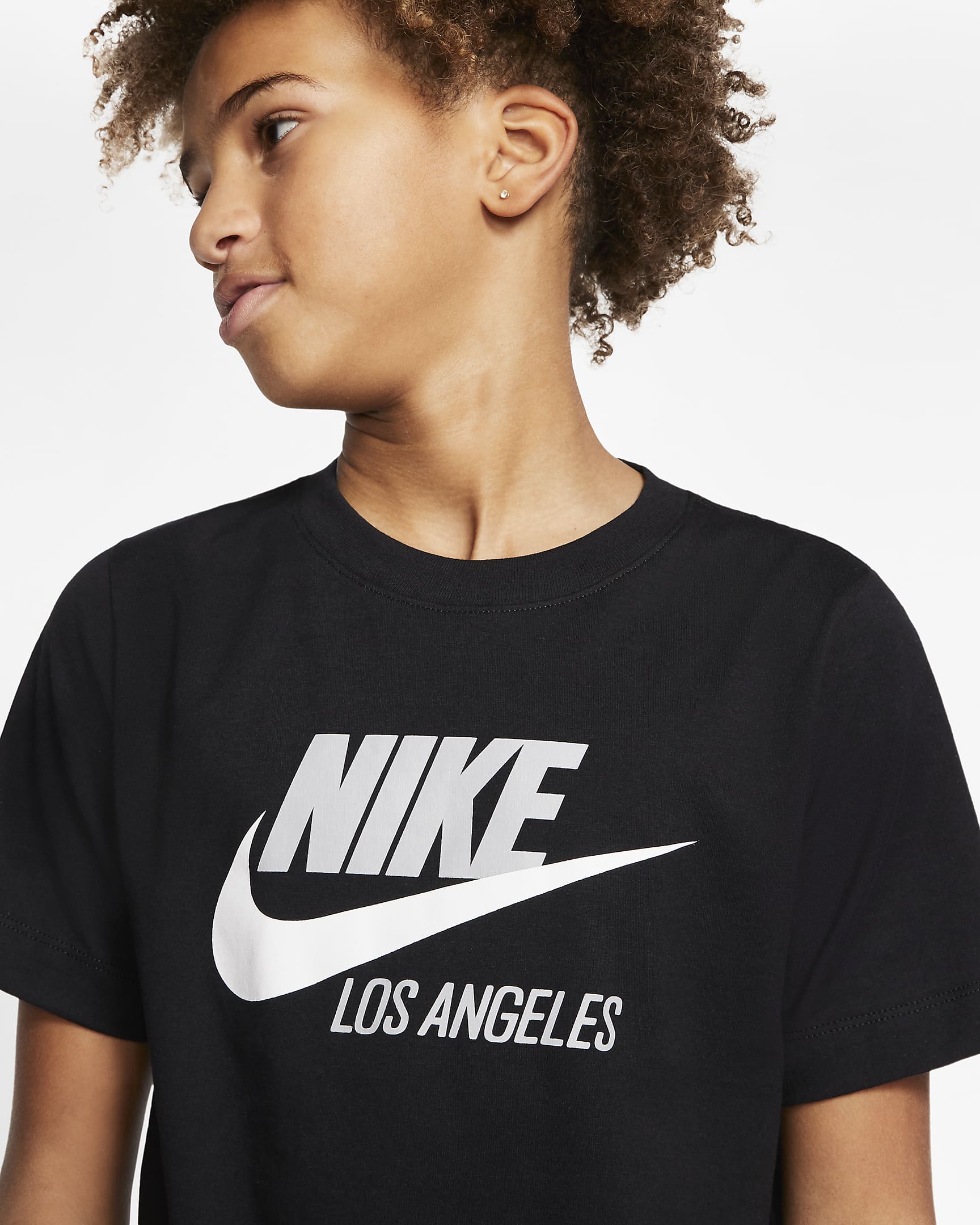 Playera para niños talla grande Nike Sportswear Los Angeles.