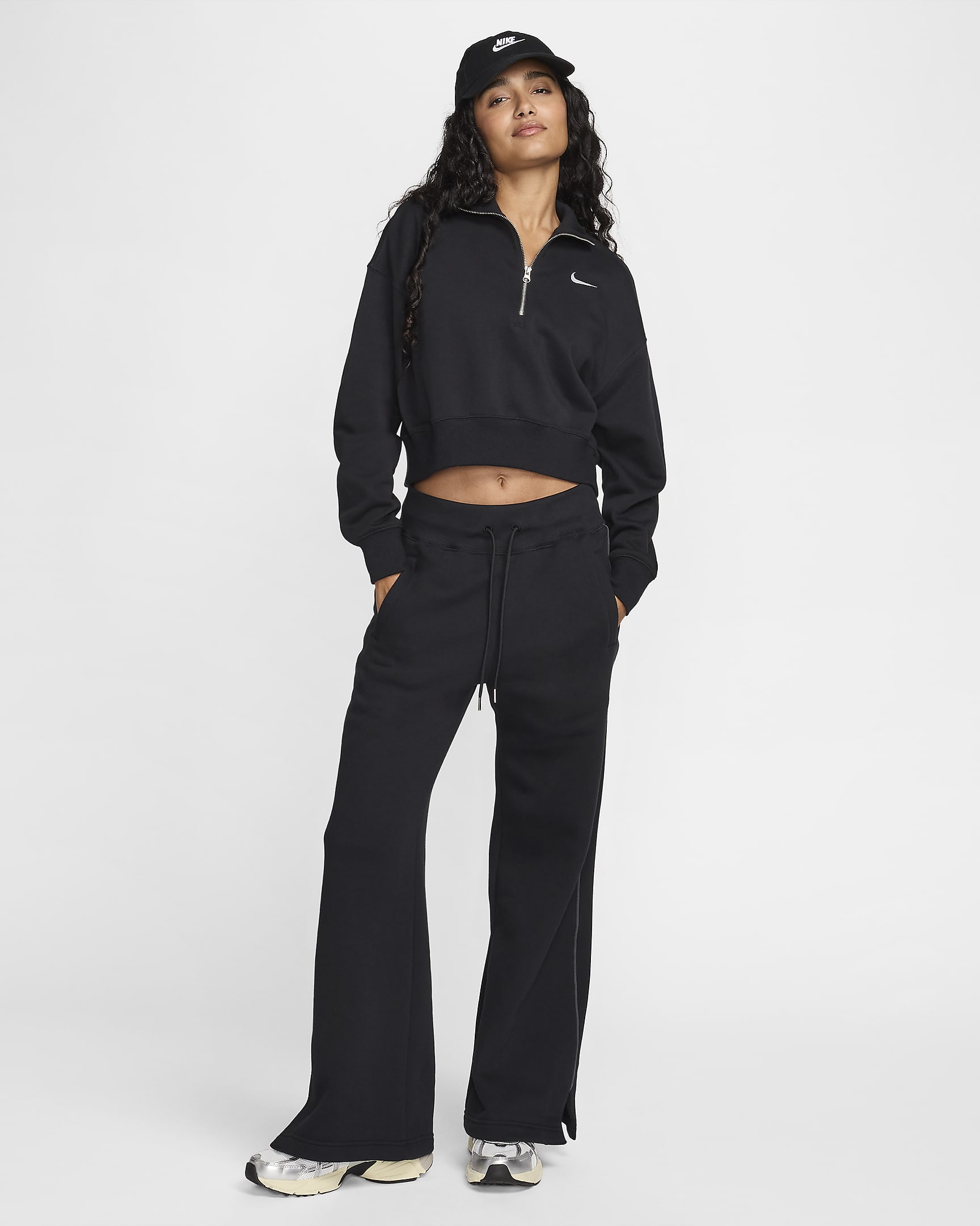 Pantalon Nike Sportswear Phoenix Fleece pour femme - Noir