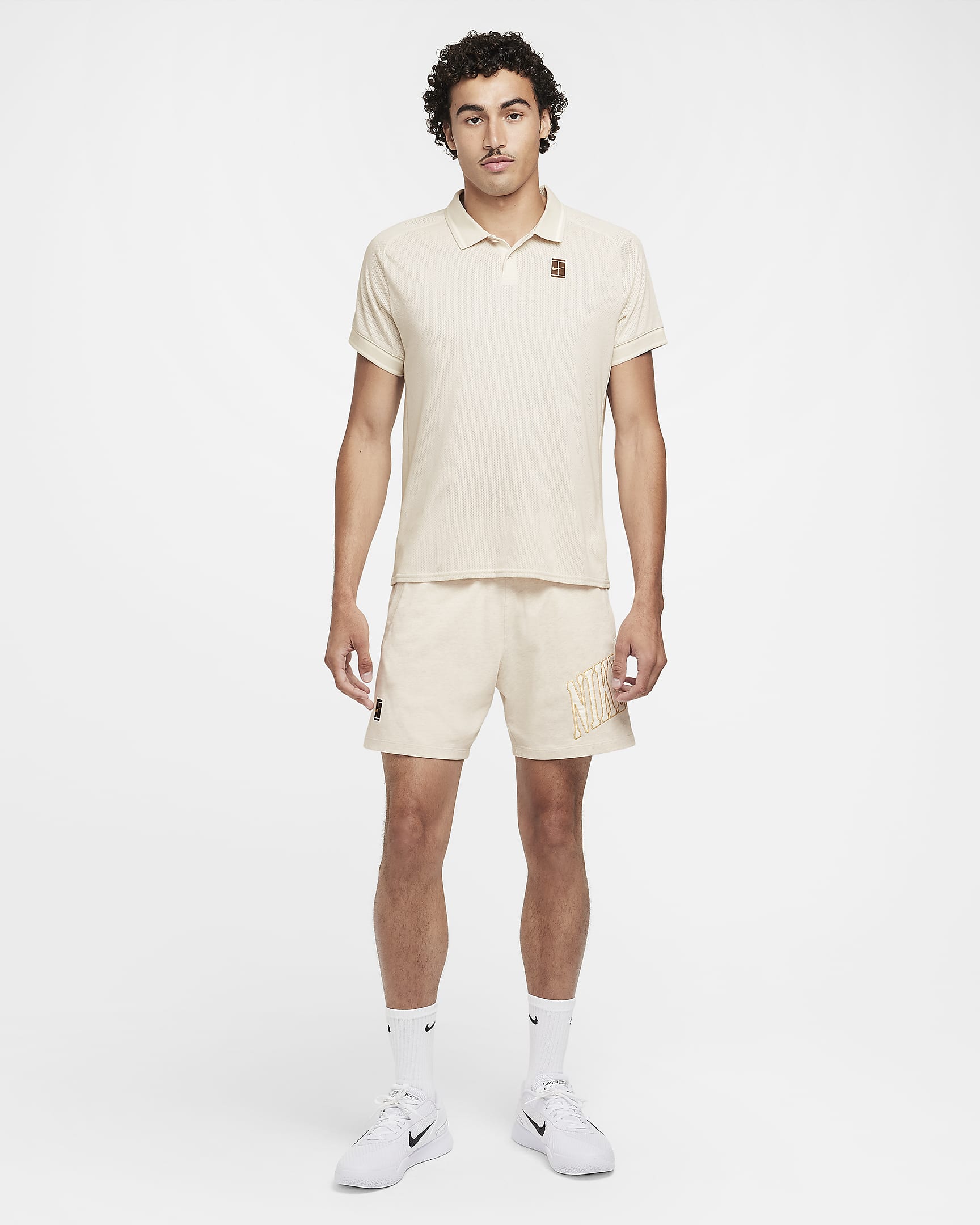 NikeCourt Heritage Herren-Tennis-Poloshirt - Light Orewood Brown