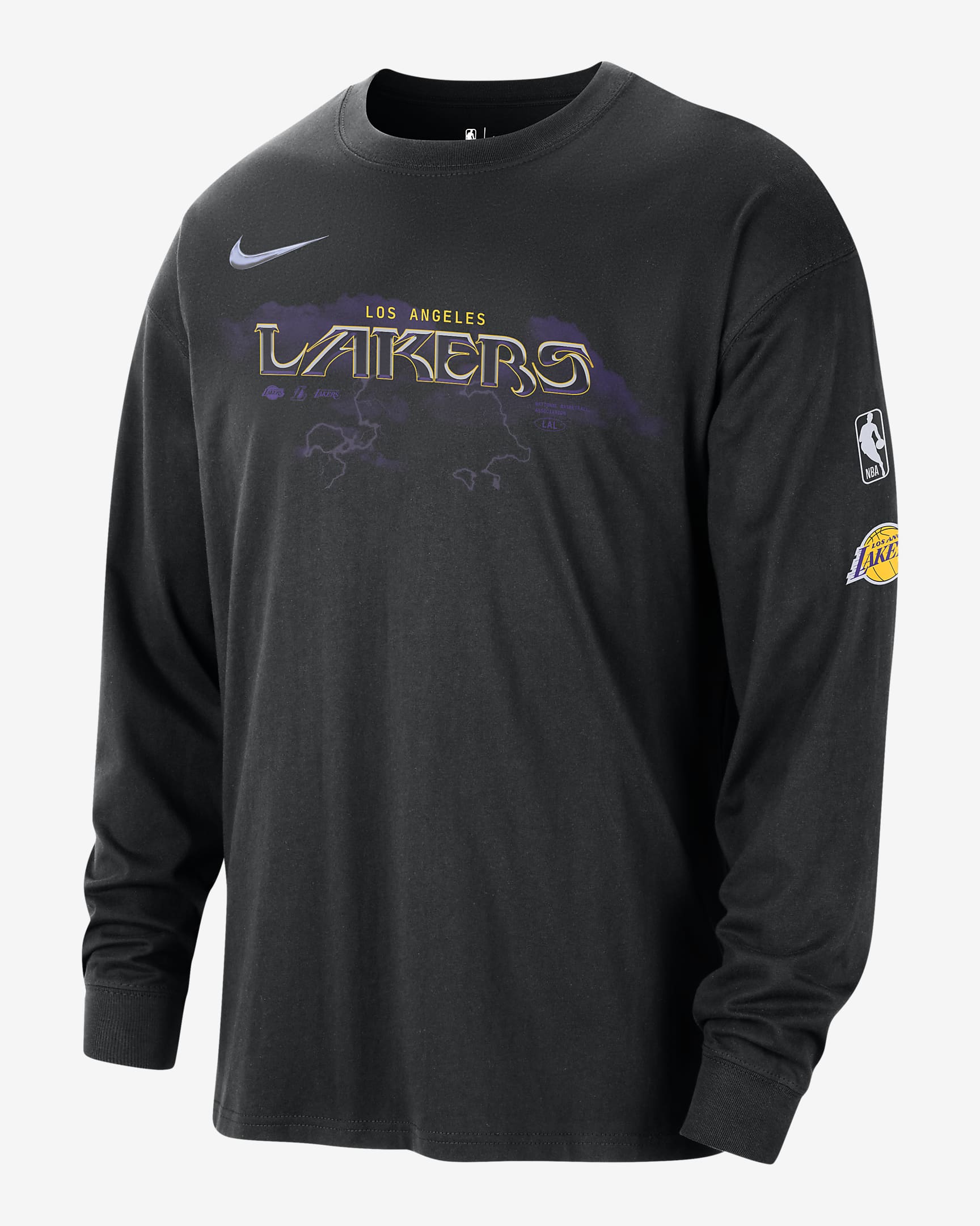 Los Angeles Lakers Essential Max90 Men's Nike NBA Long-Sleeve T-Shirt ...
