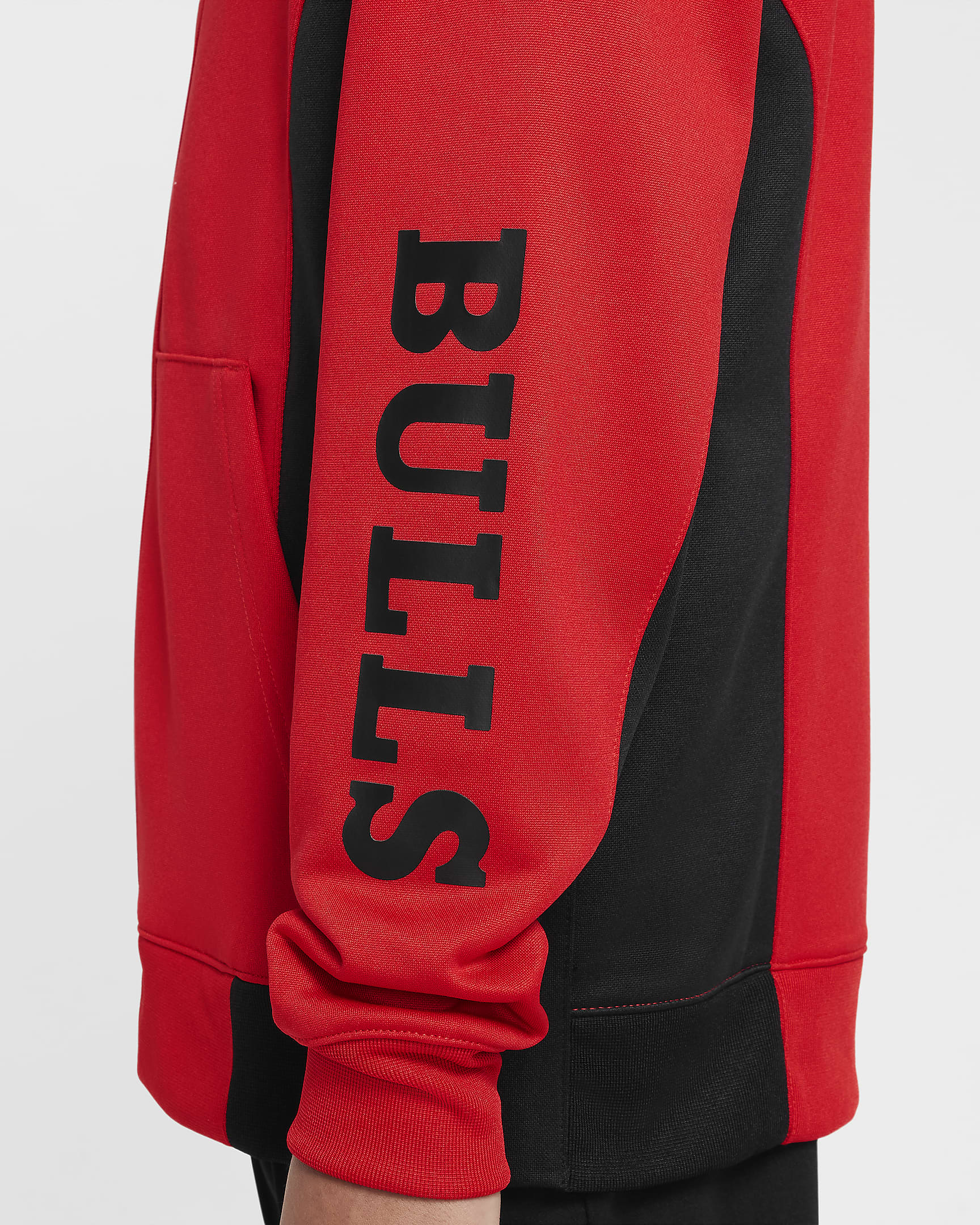 Hoodie com fecho completo NBA Nike Dri-FIT Chicago Bulls Showtime Júnior - Vermelho University