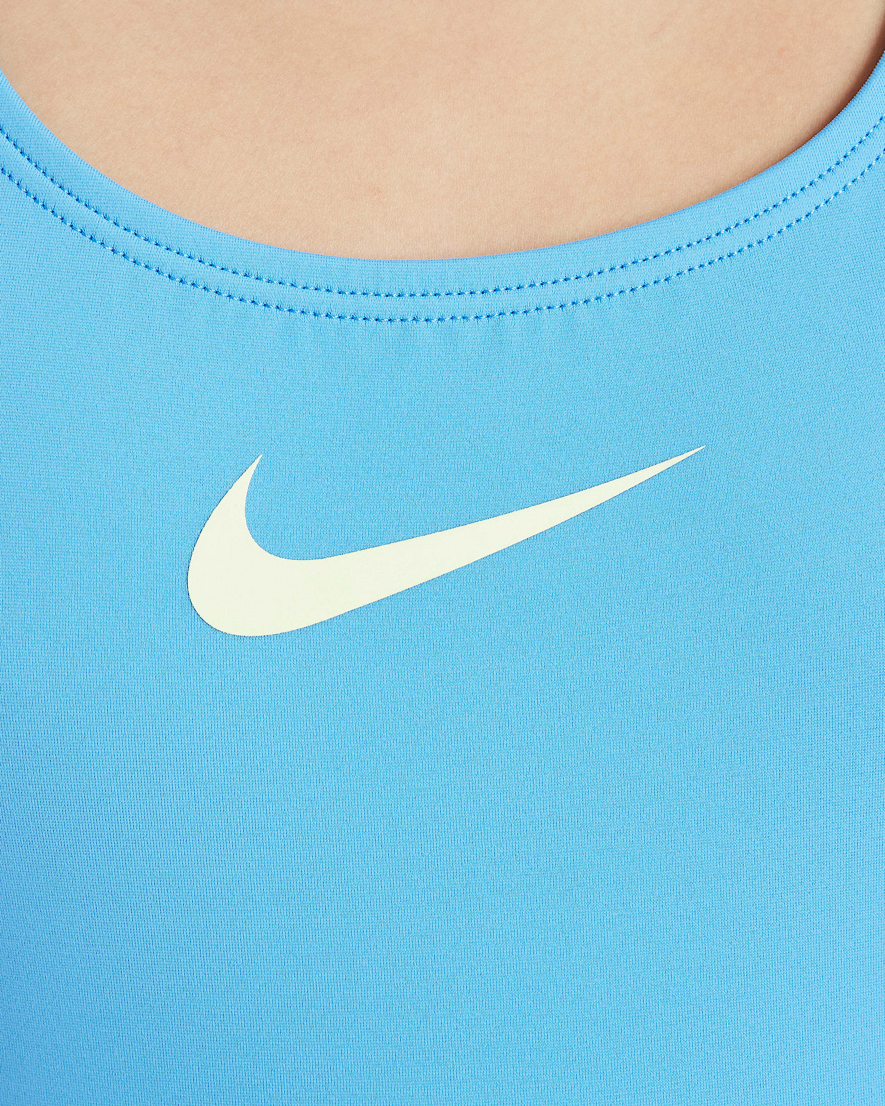 Traje de baño de una sola pieza con espalda deportiva para niña talla grande Nike Essential - Azul universitario