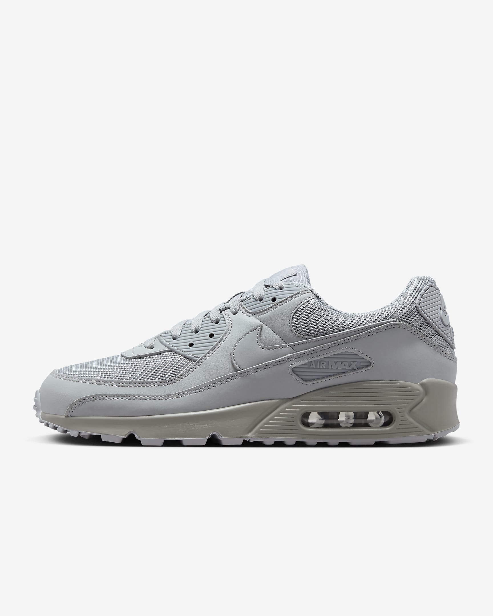 Calzado para hombre Nike Air Max 90 - Gris lobo/Negro/Blanco/Negro