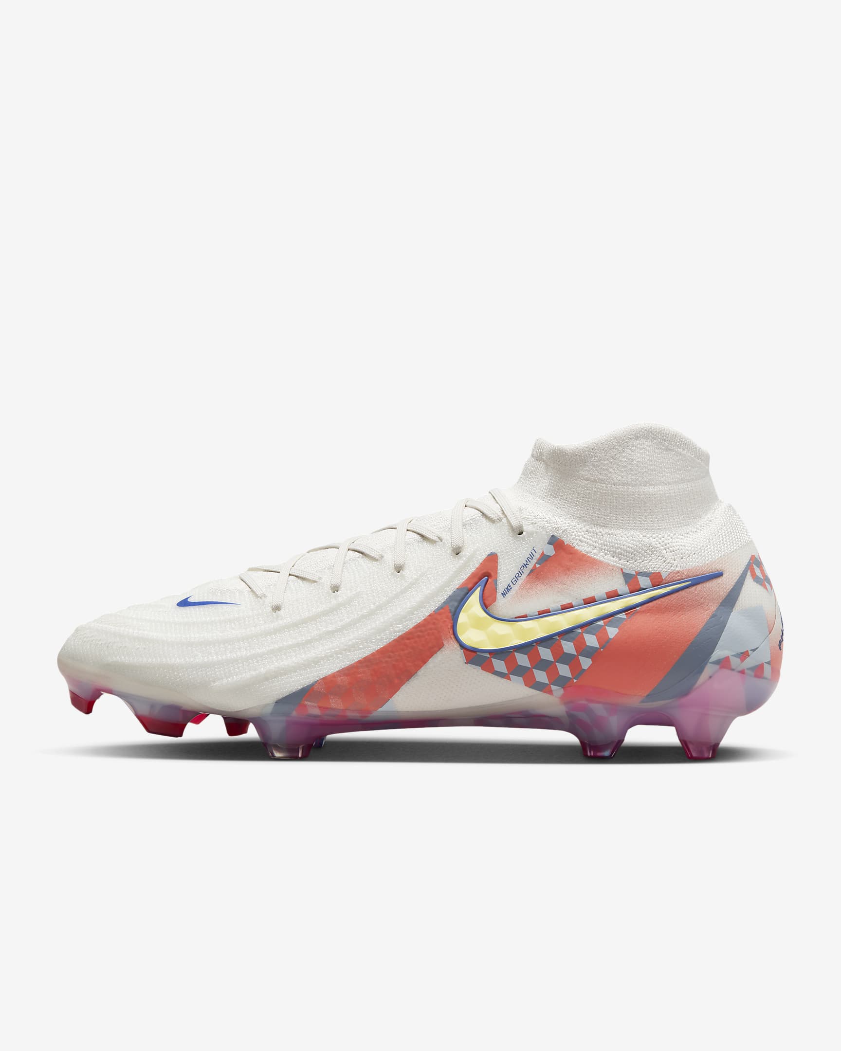 Nike Phantom Luna 2 Elite SE FG High-Top Soccer Cleats - Phantom/Light Zitron