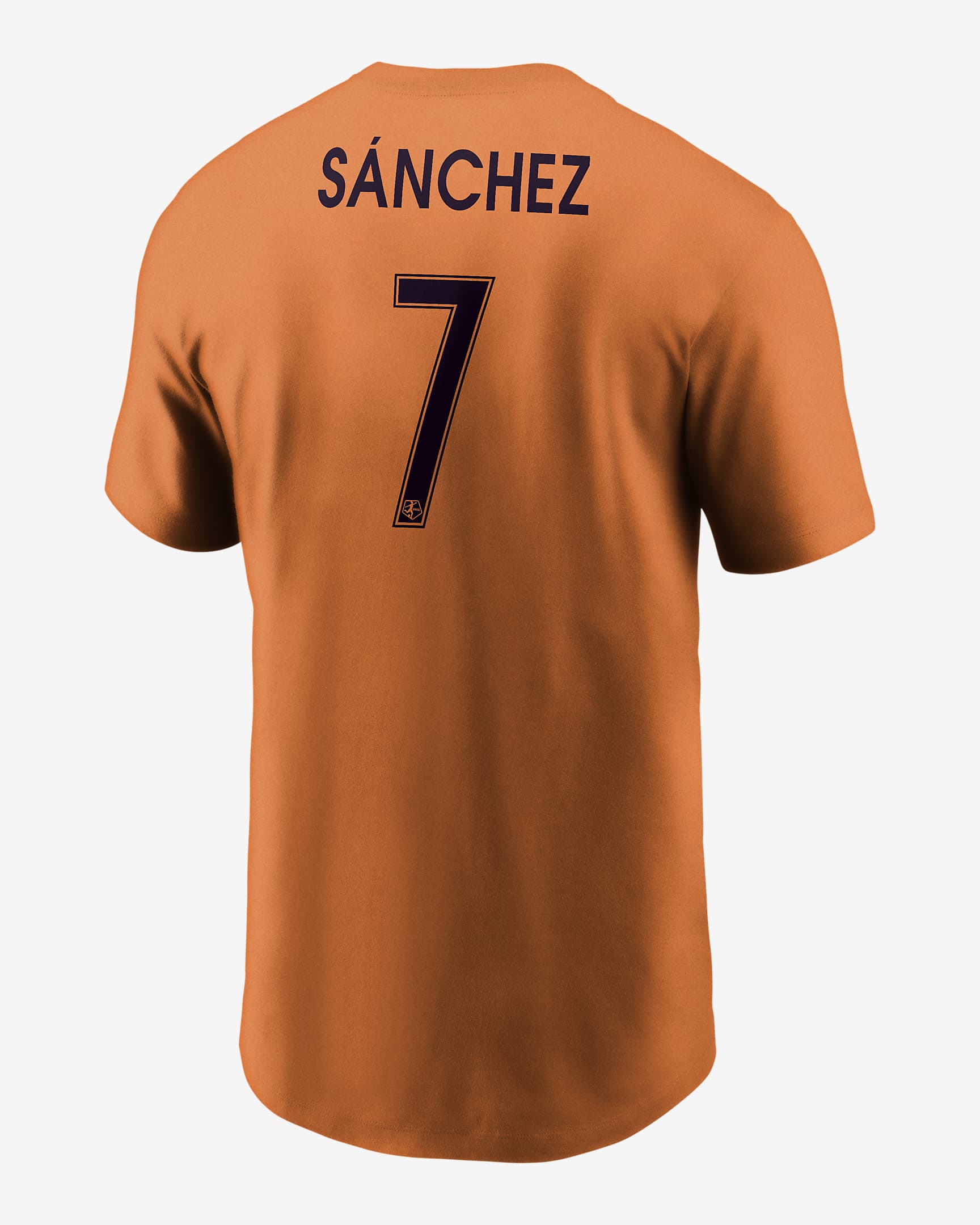 Playera Nike de la NWSL para hombre Maria Sánchez Houston Dash - Naranja magma