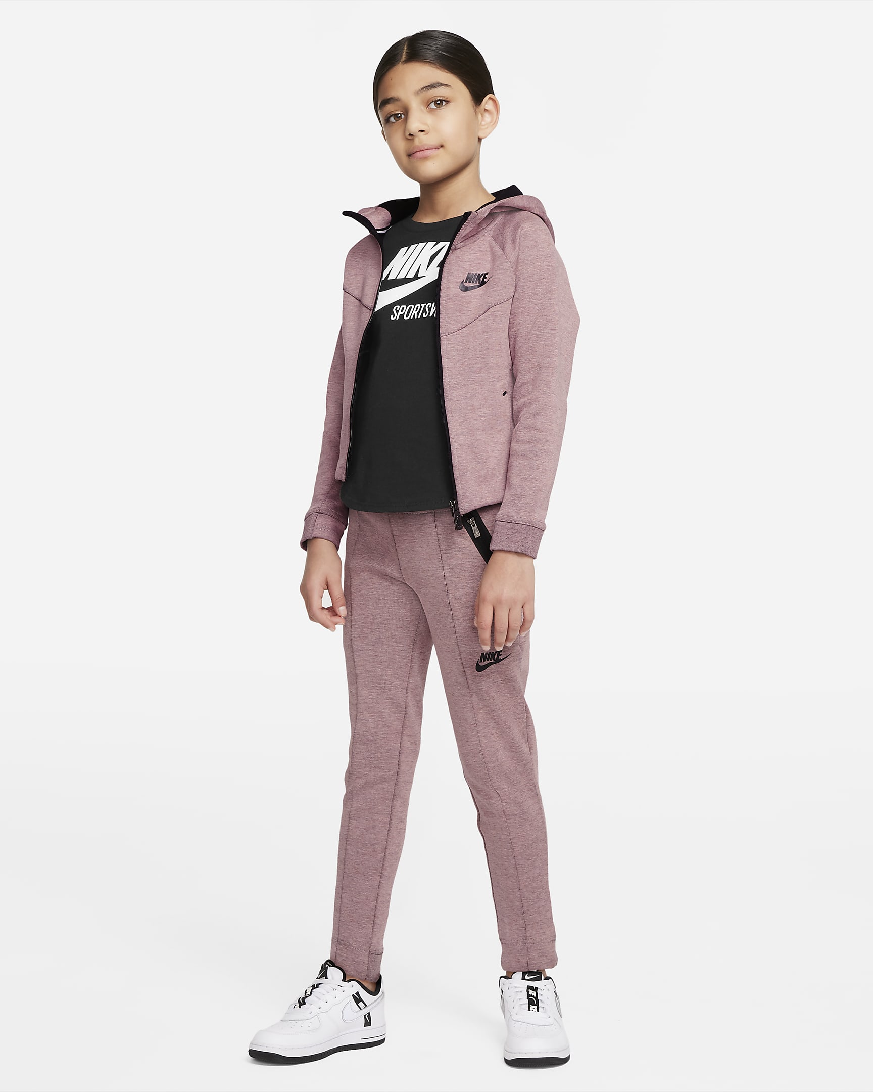 Nike Sportswear Tech Fleece Little Kids' Full-Zip Hoodie. Nike.com