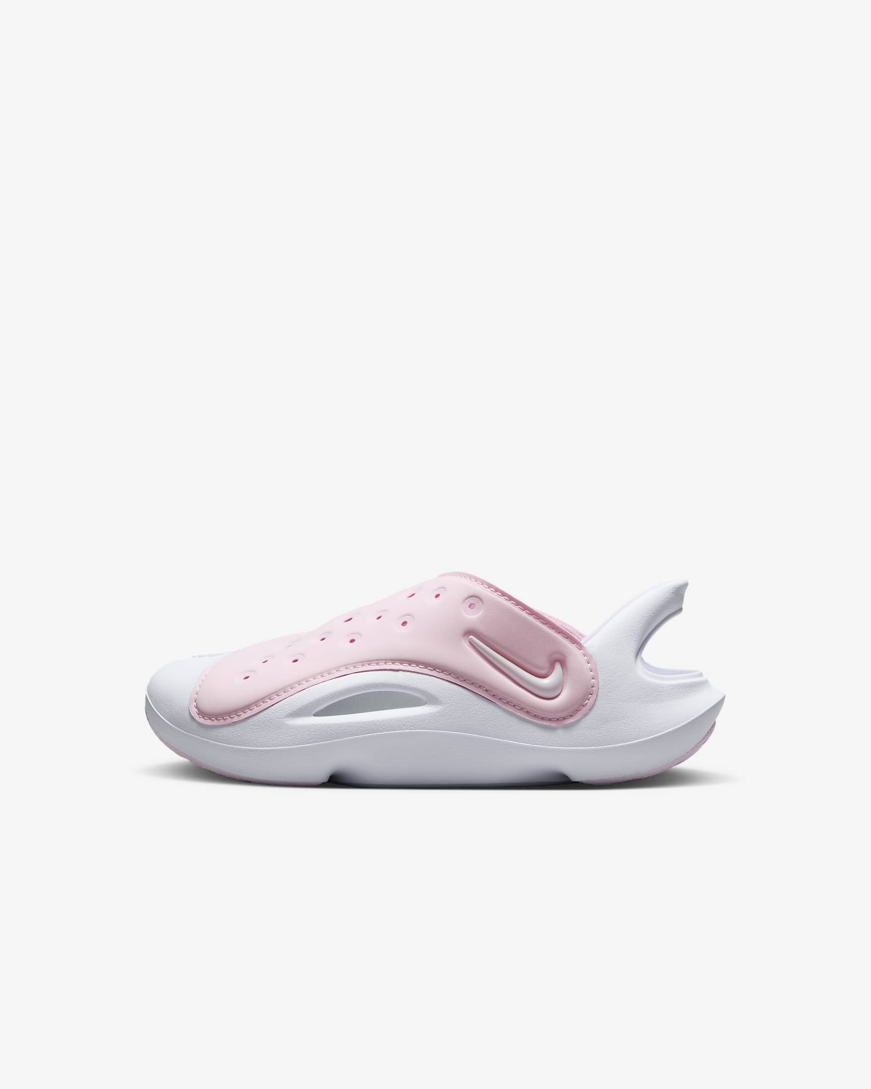 Nike Aqua Swoosh Little Kids' Sandals - Pink Foam/White