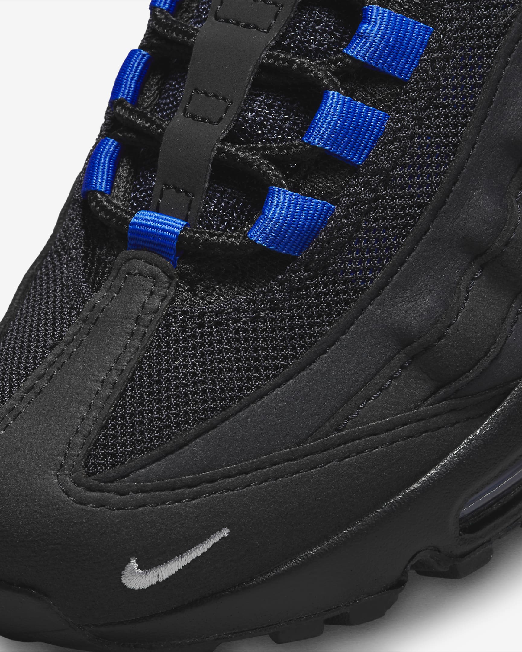 Nike Air Max 95 Older Kids' Shoes - Black/Wolf Grey/White/Game Royal