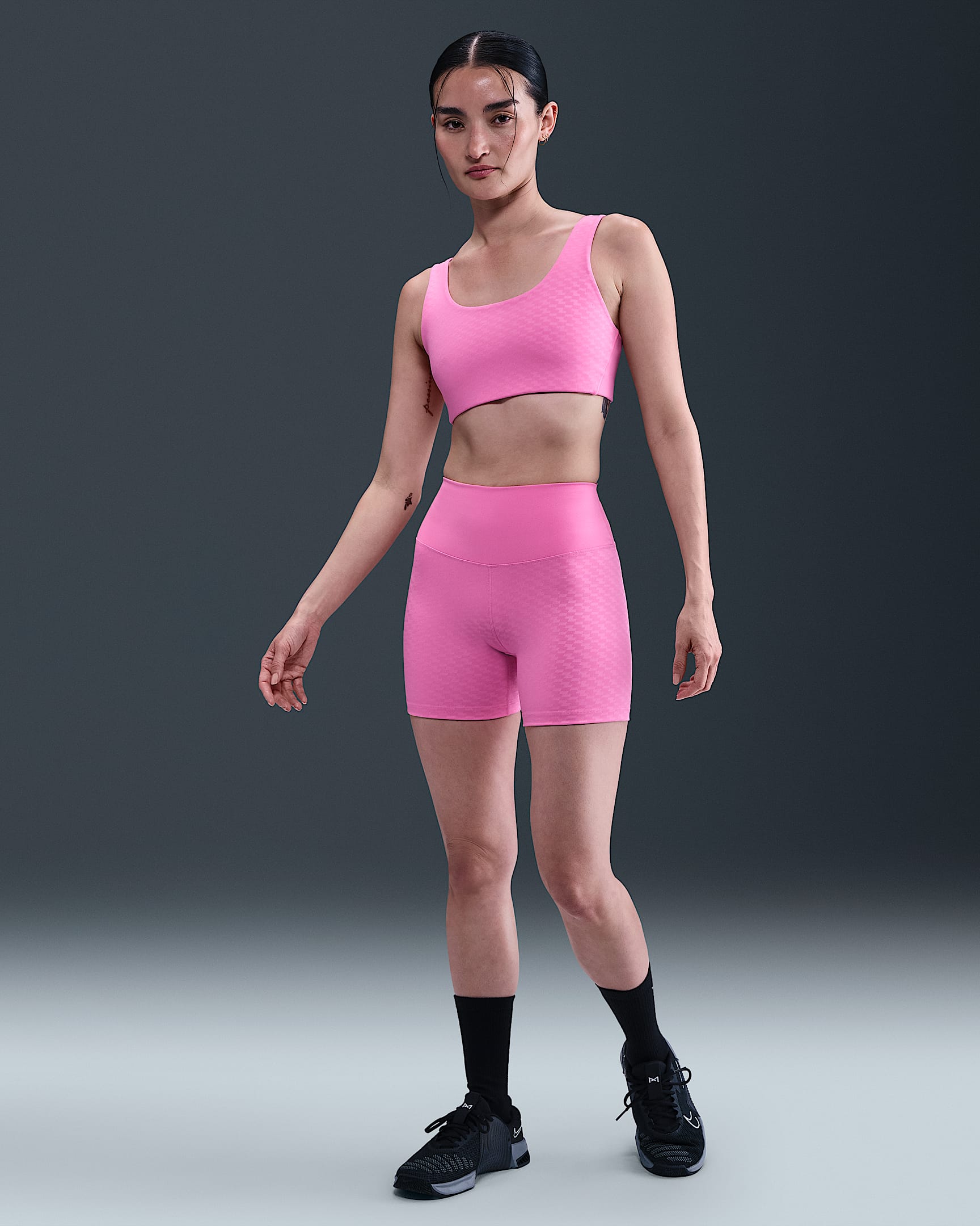 Nike One Women's High-Waisted 5" Biker Shorts - Playful Pink/Pink Foam