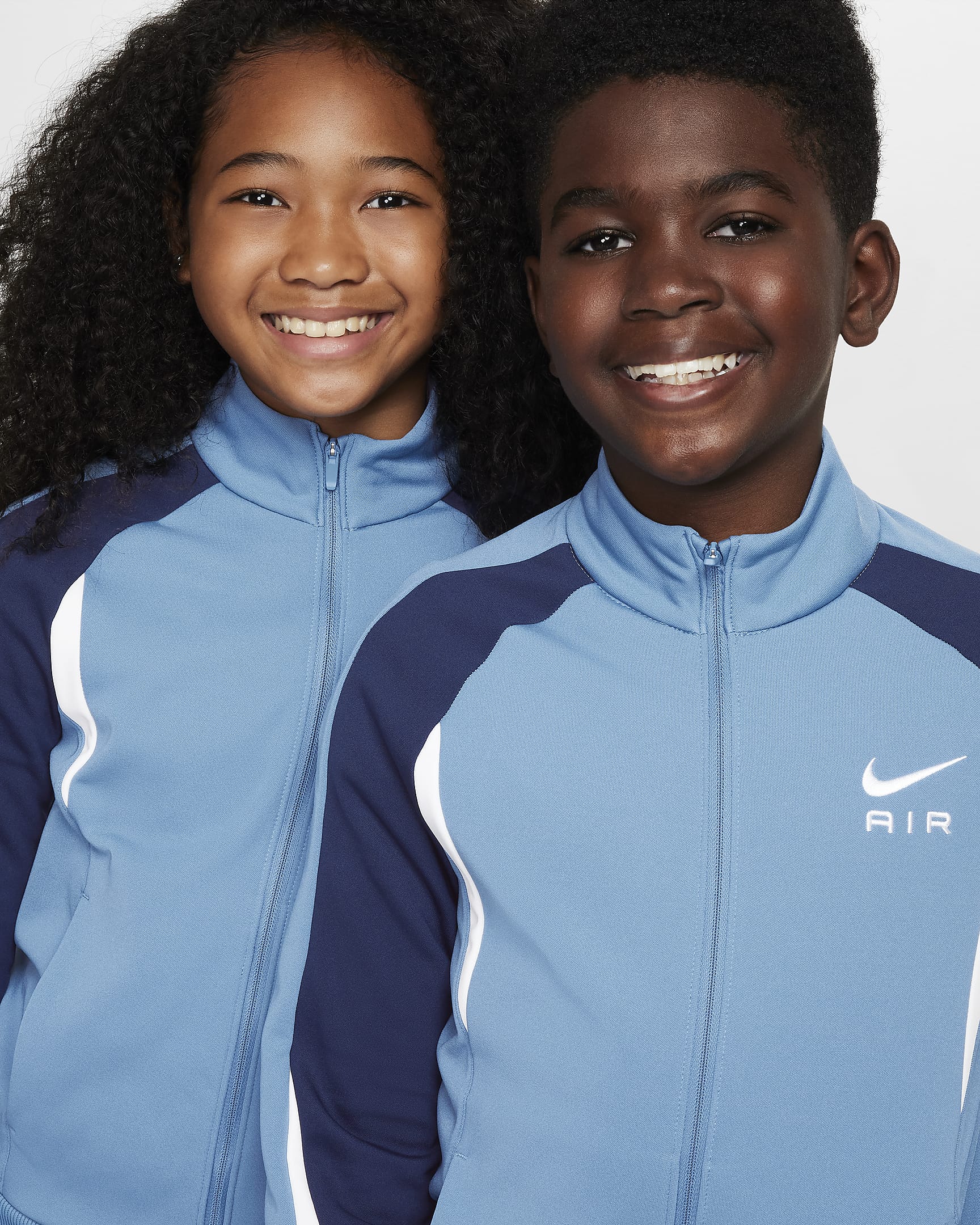 Nike Air Older Kids' Tracksuit - Aegean Storm/Midnight Navy/White/White