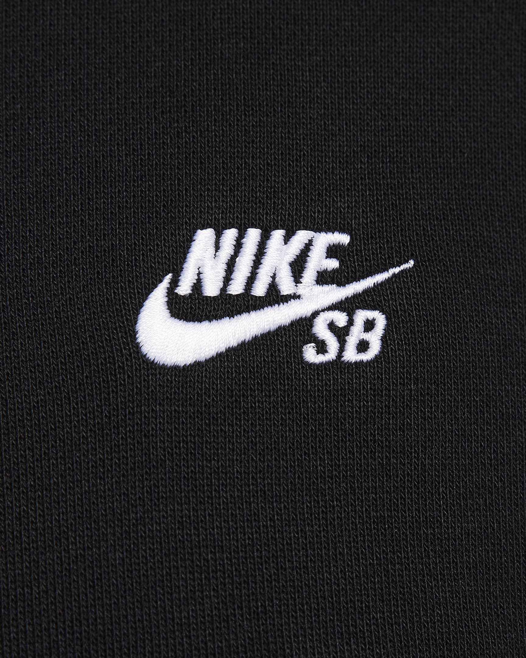 Nike SB Fleece Pullover Skate Hoodie - Black/White