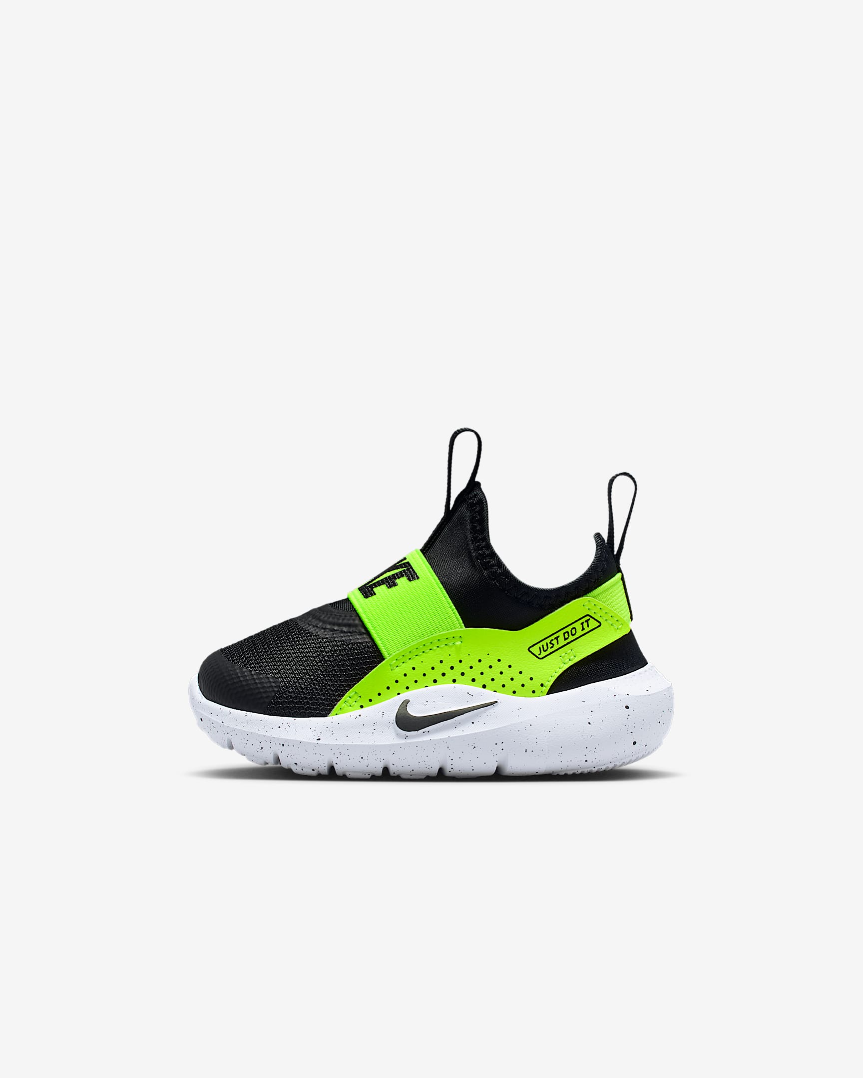 Nike Flex Runner 4 Baby/Toddler Shoes - Black/Volt/White/Black
