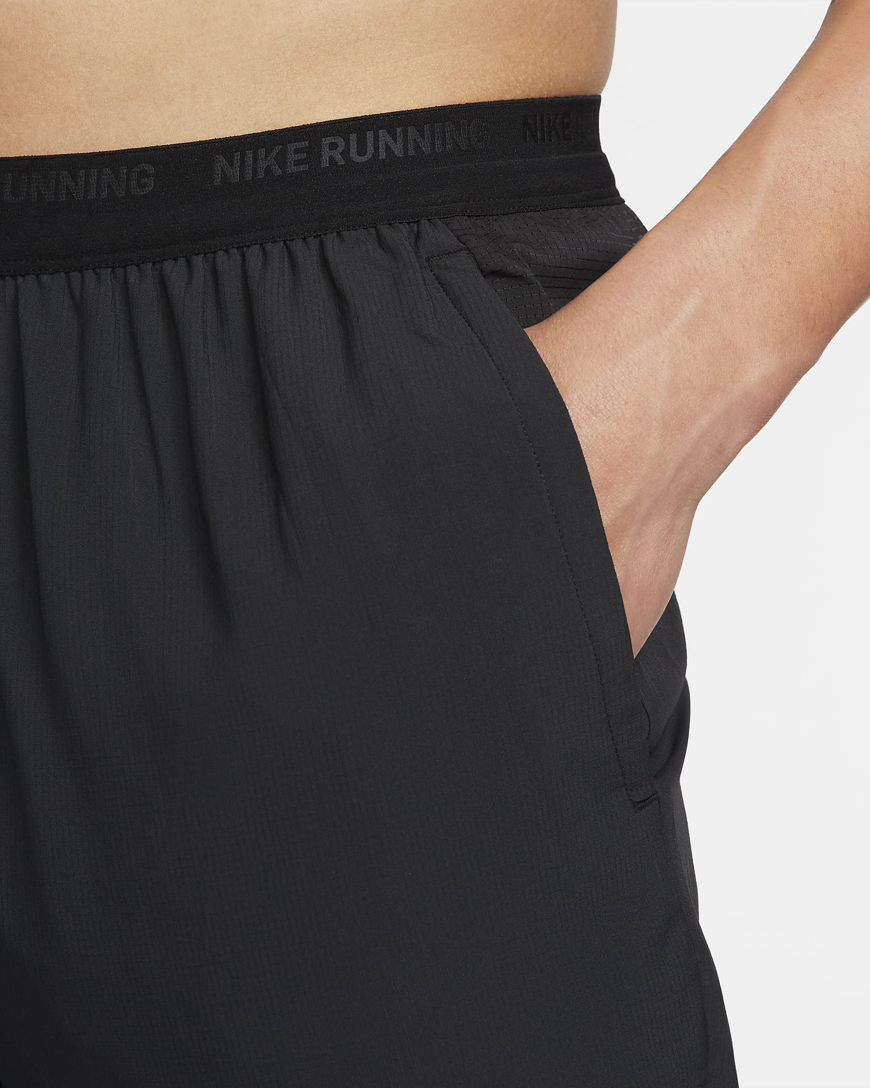 Nike Dri-FIT Stride Men's 7" Brief-Lined Running Shorts - Black/Black