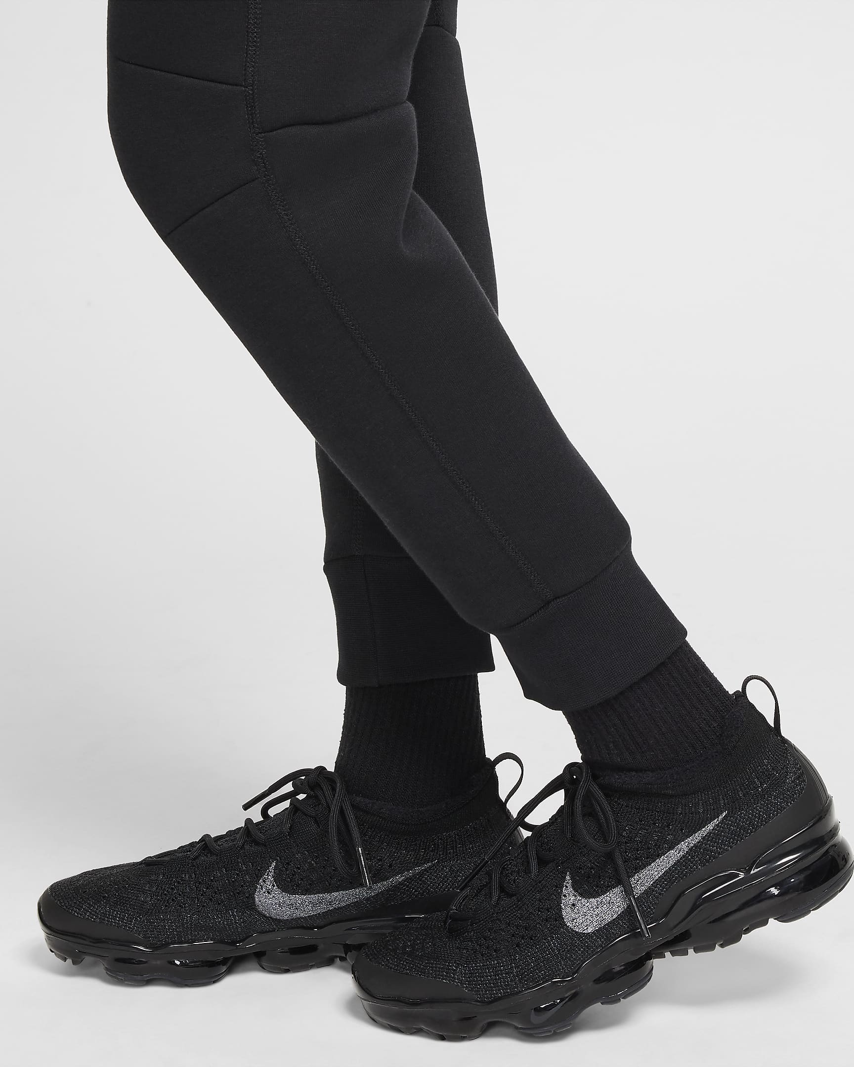 Pantalon Nike Football Paris Saint-Germain Tech Fleece pour ado (garçon) - Noir/University Red