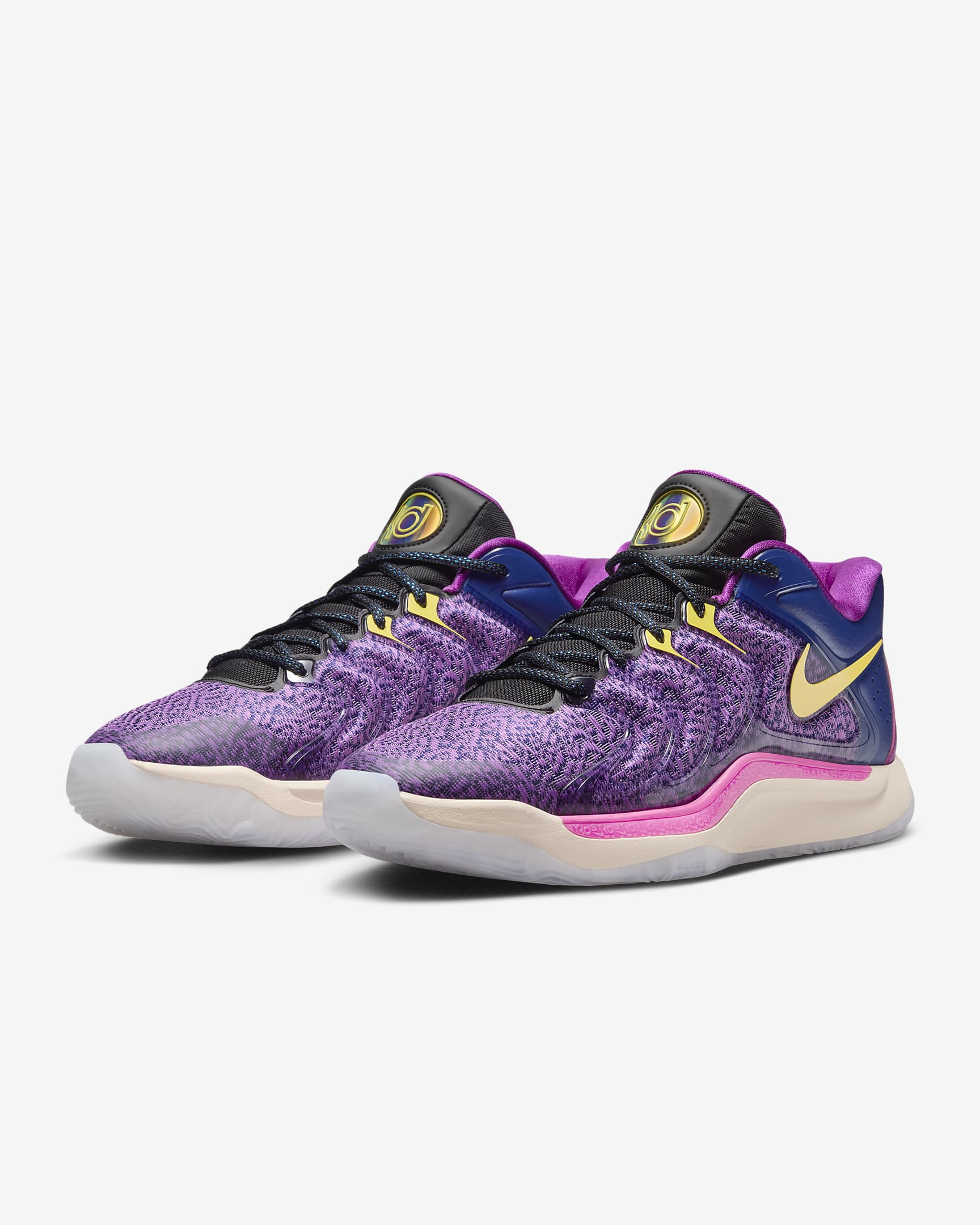 KD17 Basketbol Ayakkabısı - Deep Royal Blue/Siyah/Laser Fuchsia/Opti Yellow