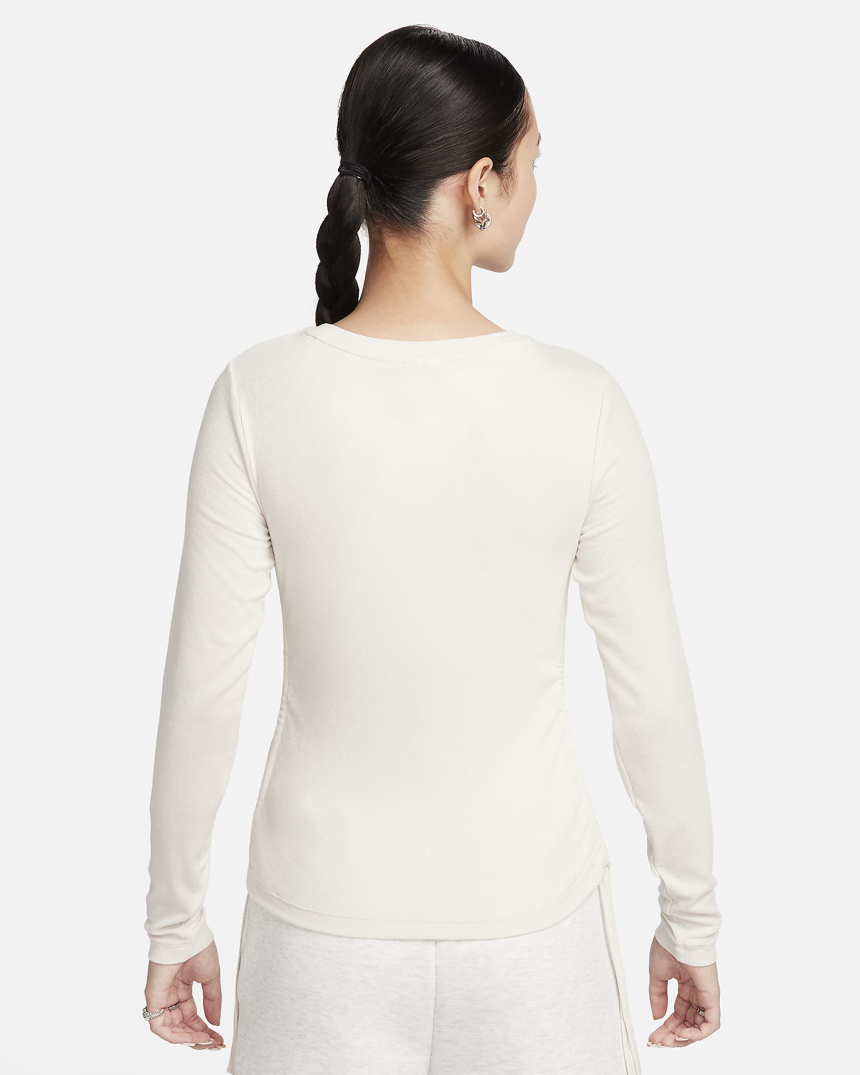Nike Sportswear Women's Ribbed Long-Sleeve Mod Crop Top. Nike ID