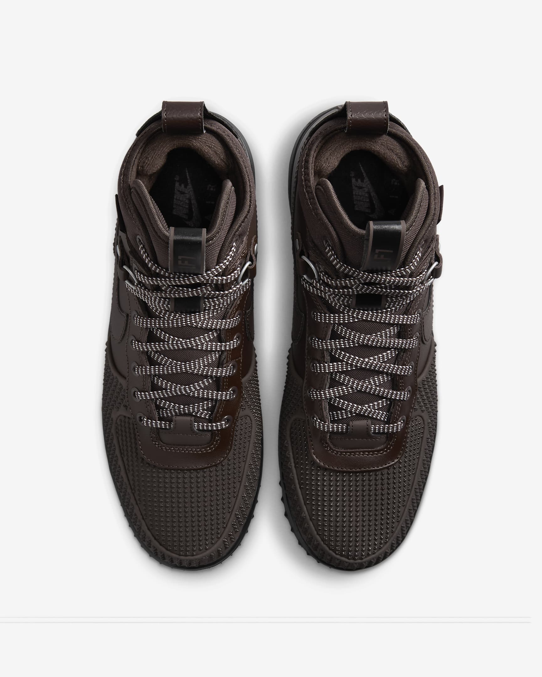 Nike Lunar Force 1 winterfester Duckboot (Herren) - Baroque Brown/Schwarz/Metallic Silver/Baroque Brown