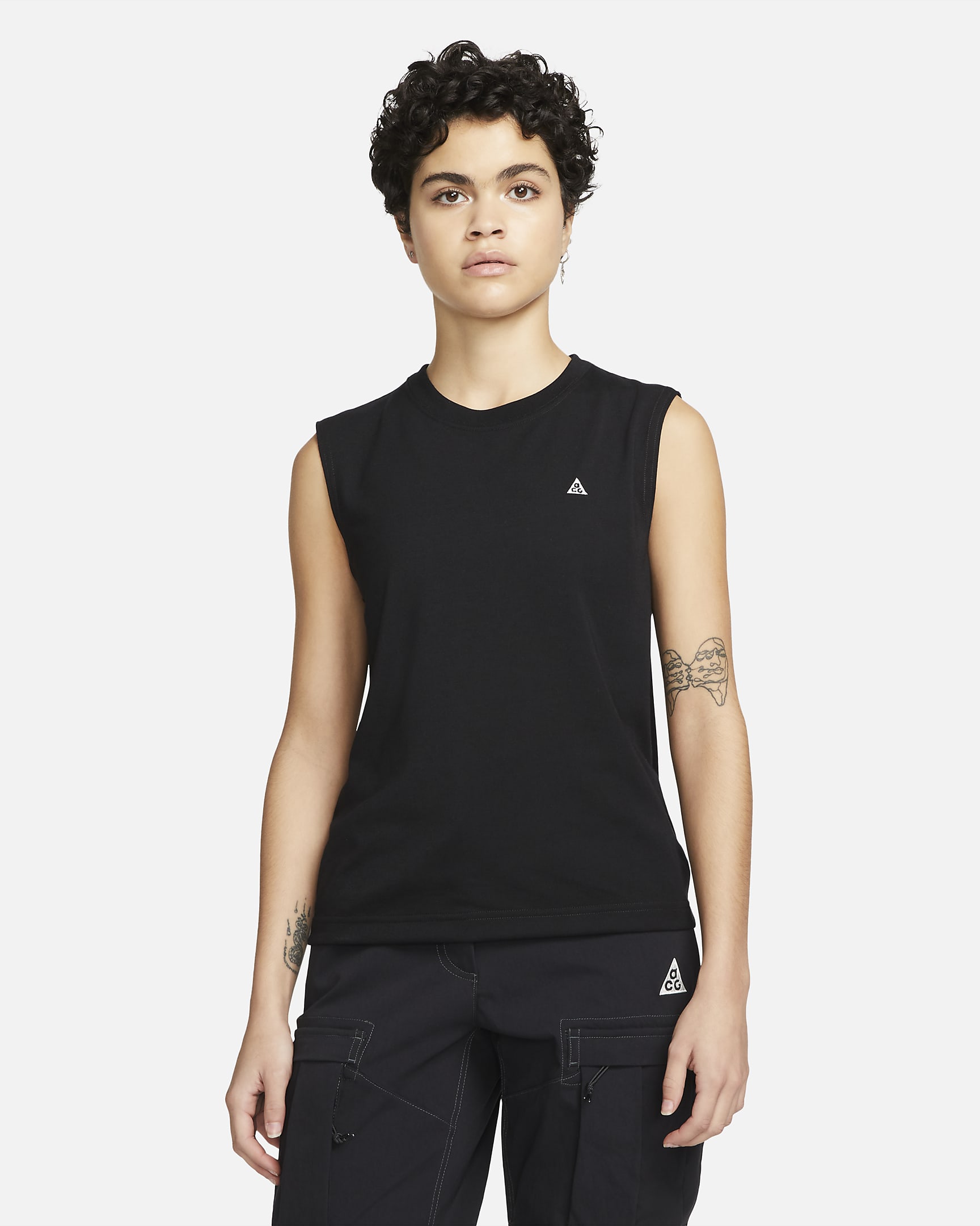 Nike ACG Dri-FIT ADV «Goat Rocks» ermeløs singlet til dame - Svart/Dark Smoke Grey/Summit White