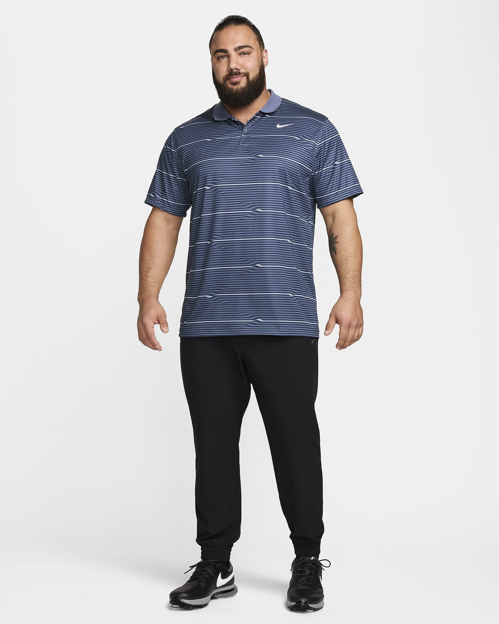 Nike Victory Men's Dri-FIT Golf Polo - Midnight Navy/Diffused Blue/White