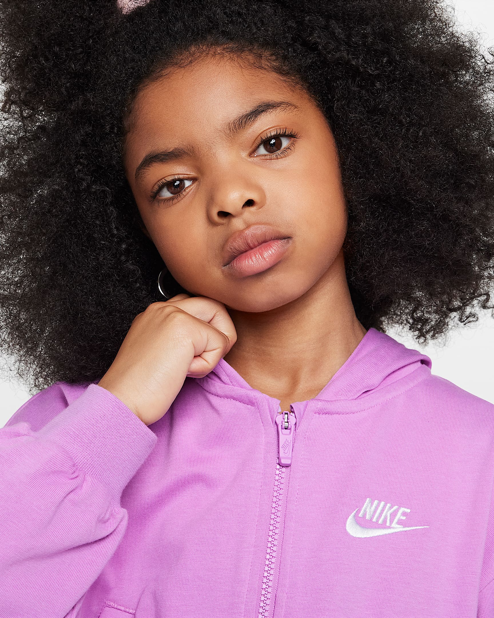 Sweat à Capuche Intégral Fille NEXT – Rose, Coton, Taille 6 Ans – Bon état