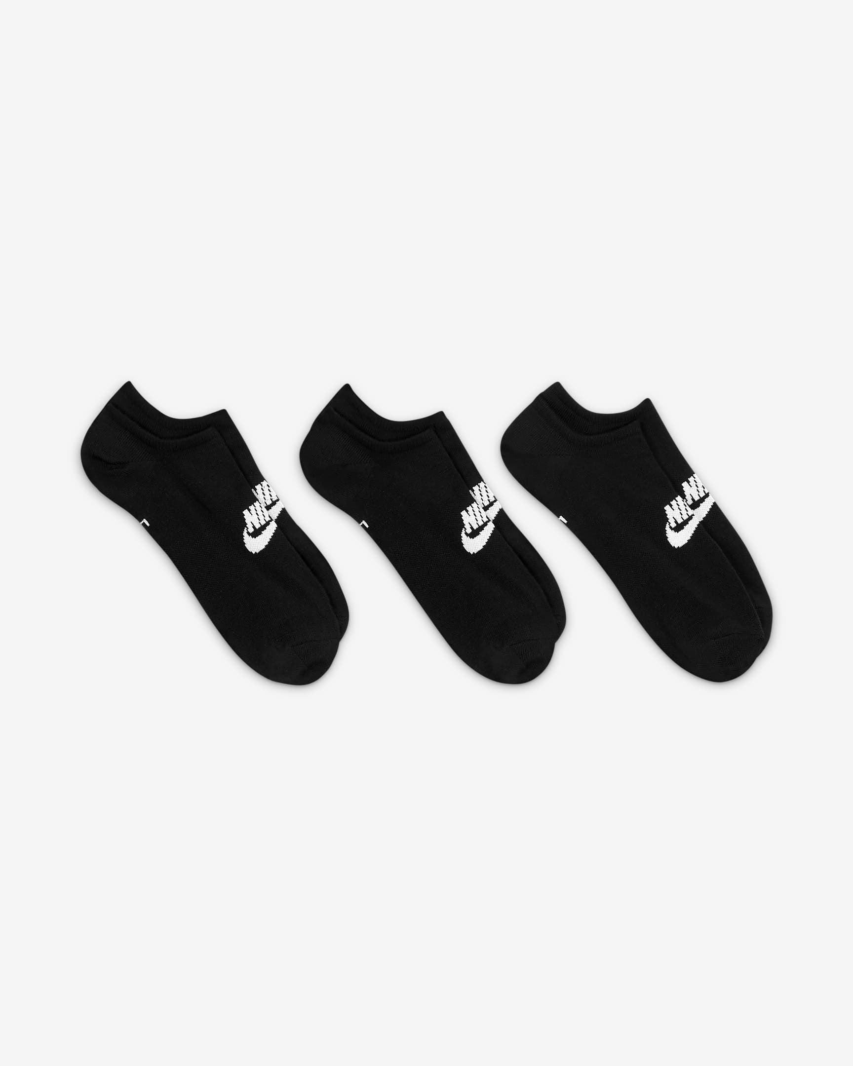 Chaussettes invisibles Nike Sportswear Everyday Essential (3 paires) - Noir/Blanc