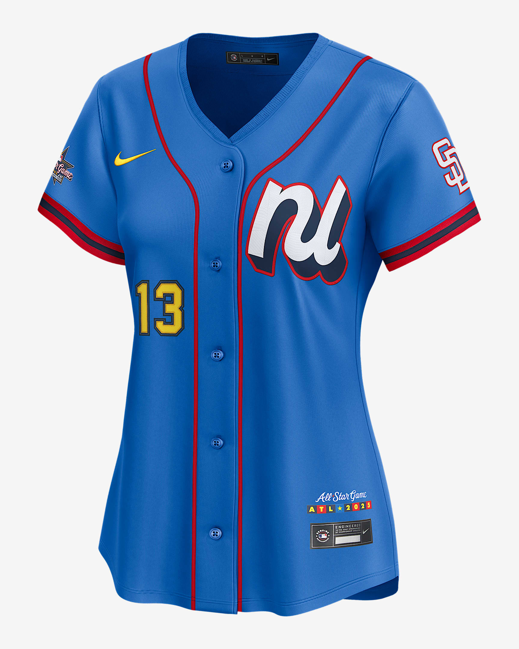 Manny Machado National League 2025 All-Star Game Women’s Nike Dri-FIT MLB Limited Jersey - Blue