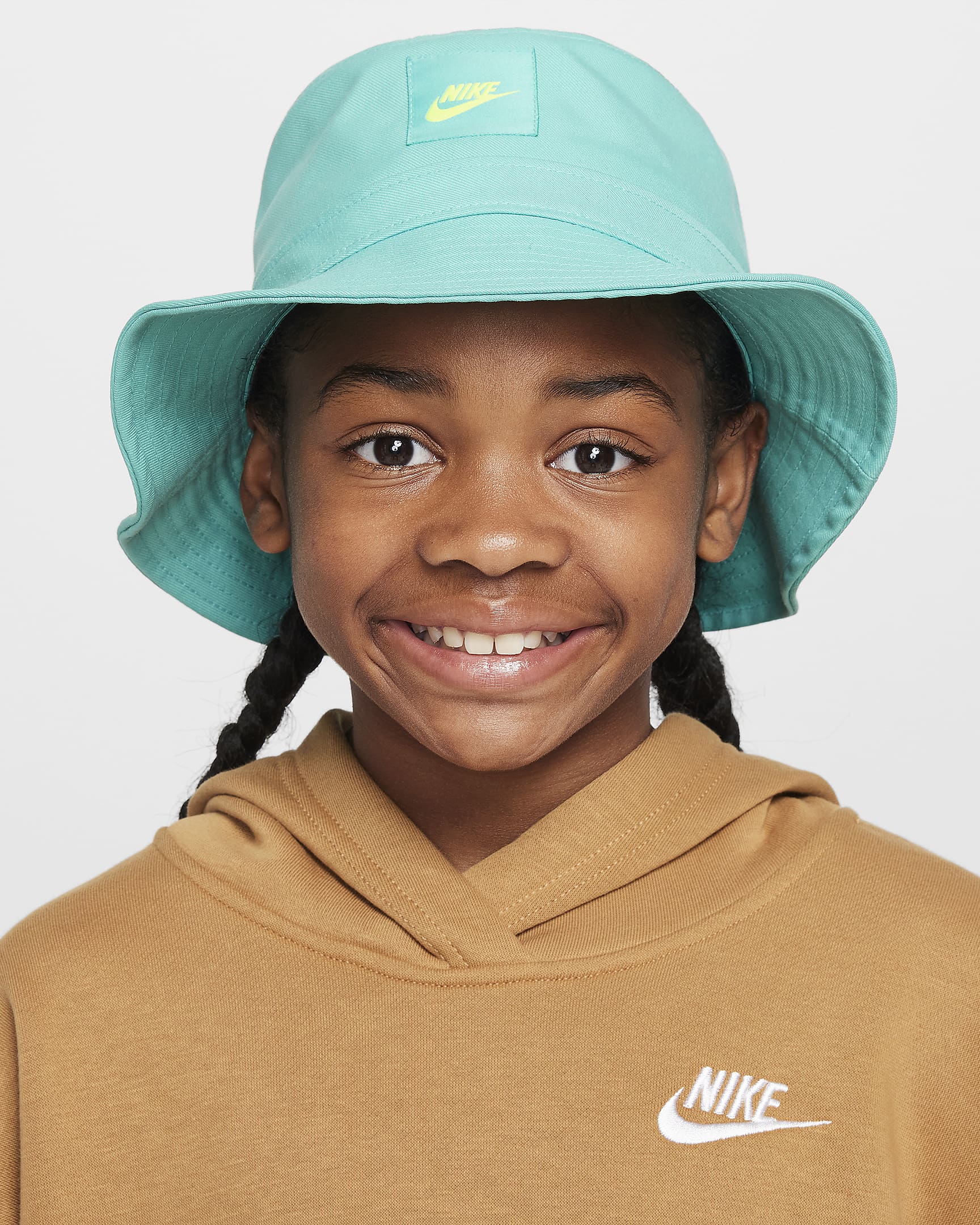 Nike Apex Kids' Futura Bucket Hat - Green Frost/Volt