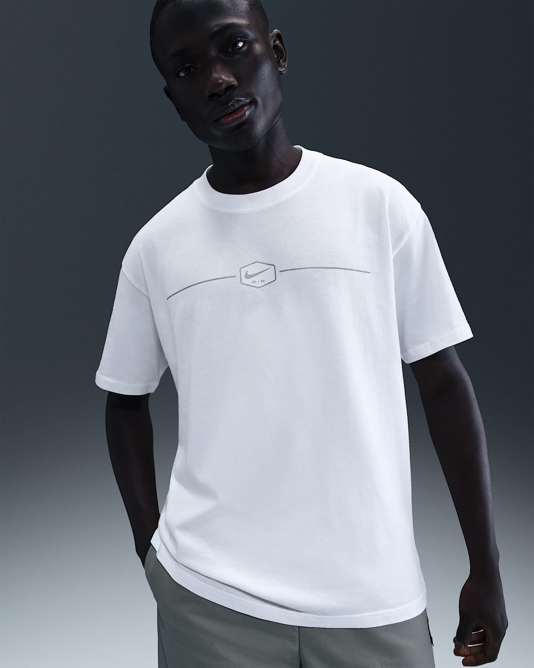 T-shirt Nike Sportswear Max90 för män - Vit